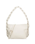 Damen-Schultertasche aus echtem Leder, hergestellt in Italien, 26 x 22 x 9 cm