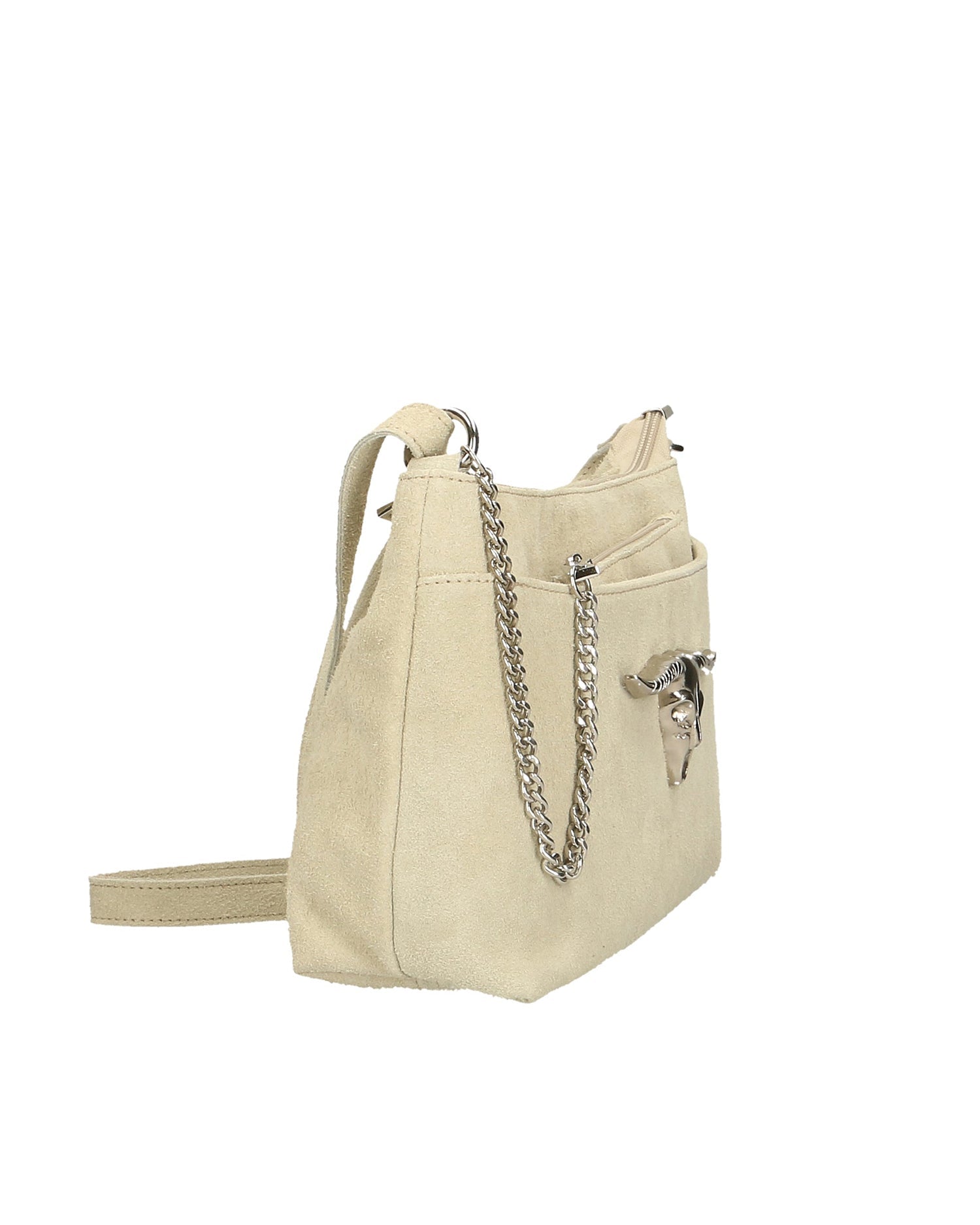 Embera Elite Borsa a tracolla donna Vera pelle scamosciata 8650-BEIGE Chiara Ferretti
