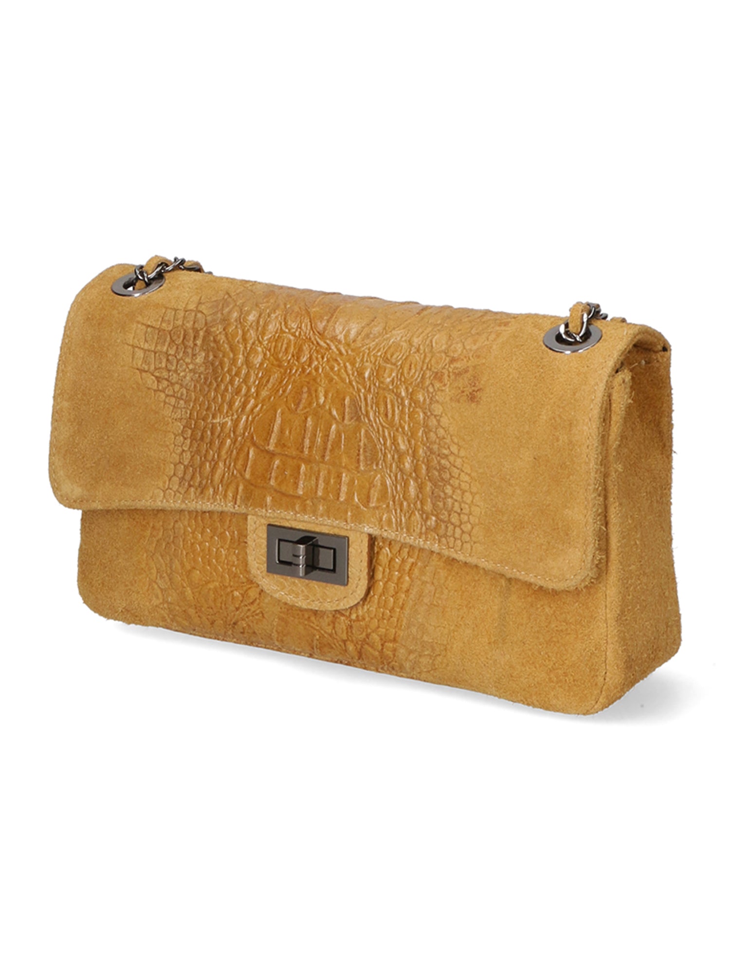 Edvige Borsa a spalla da donna Pelle Croco Stampata 80045-CUOIO Chiara Ferretti