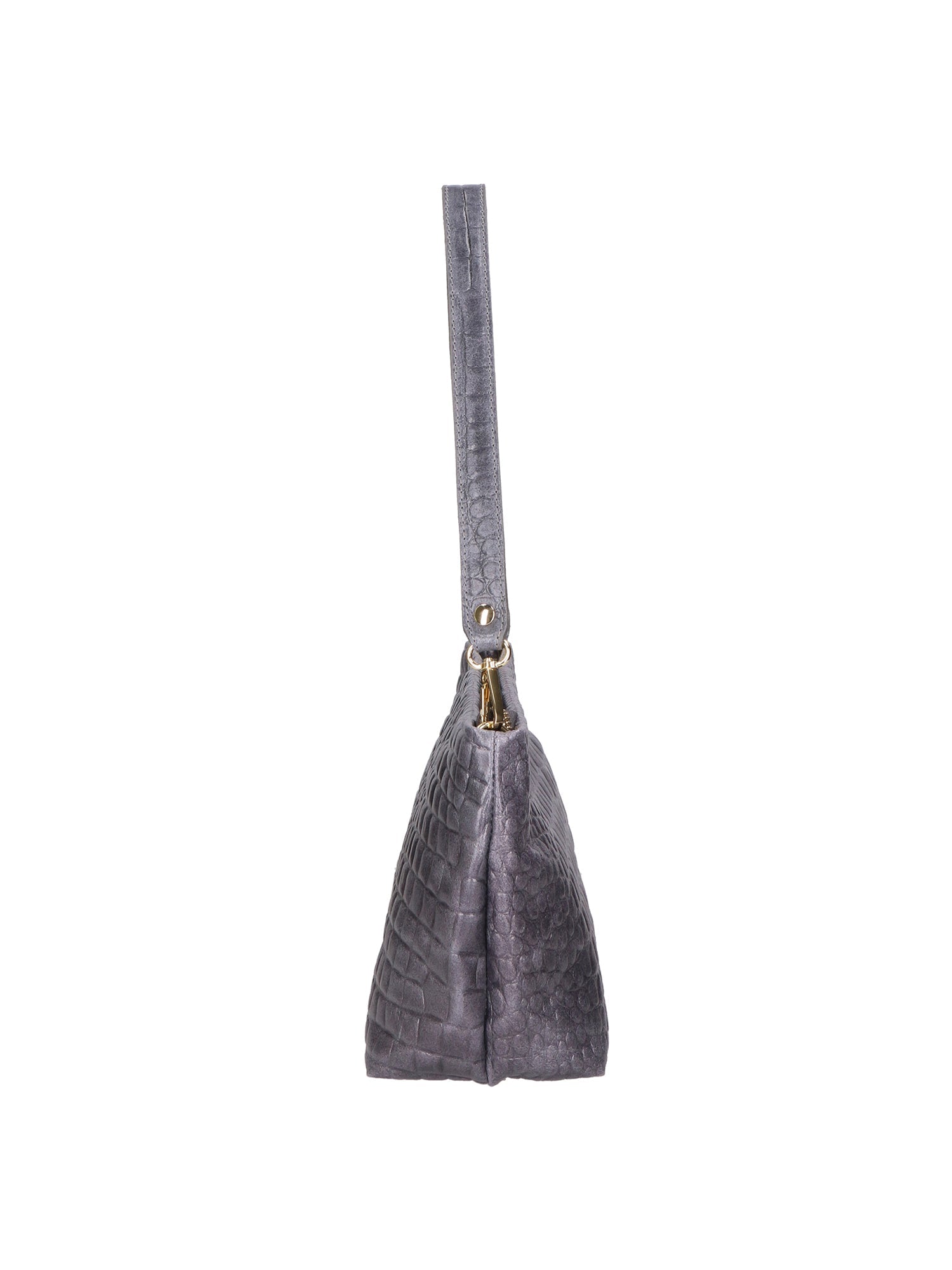 Lorelei Borsa a spalla da donna Vera pelle croco 06498-042 GRIGIO SCURO Chiara Ferretti