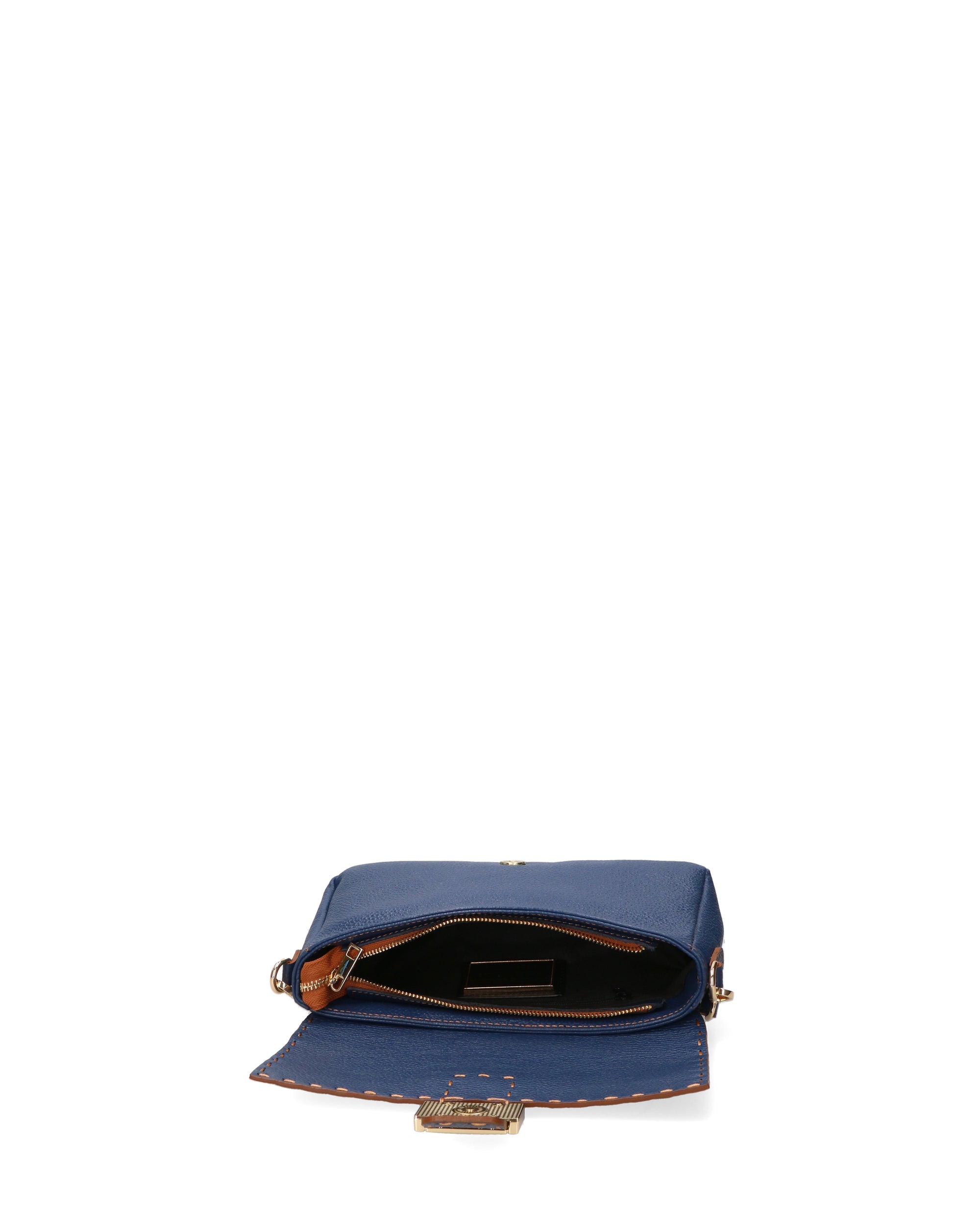 Wally Borsa a spalla da donna Vera pelle 06869-D24 BLU Chiara Ferretti