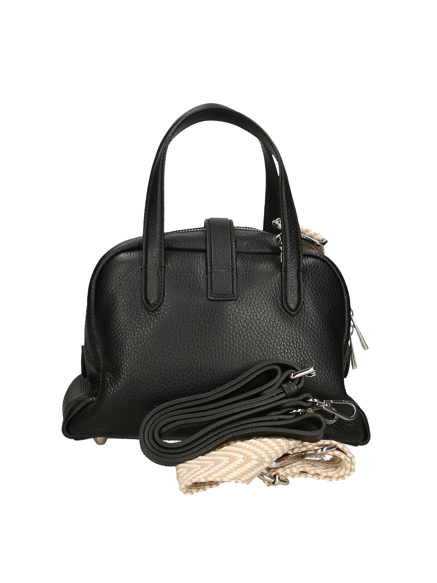 Ornella Borsa a mano da donna 100% pelle 01678-D28 NERO BLACK Chiara Ferretti