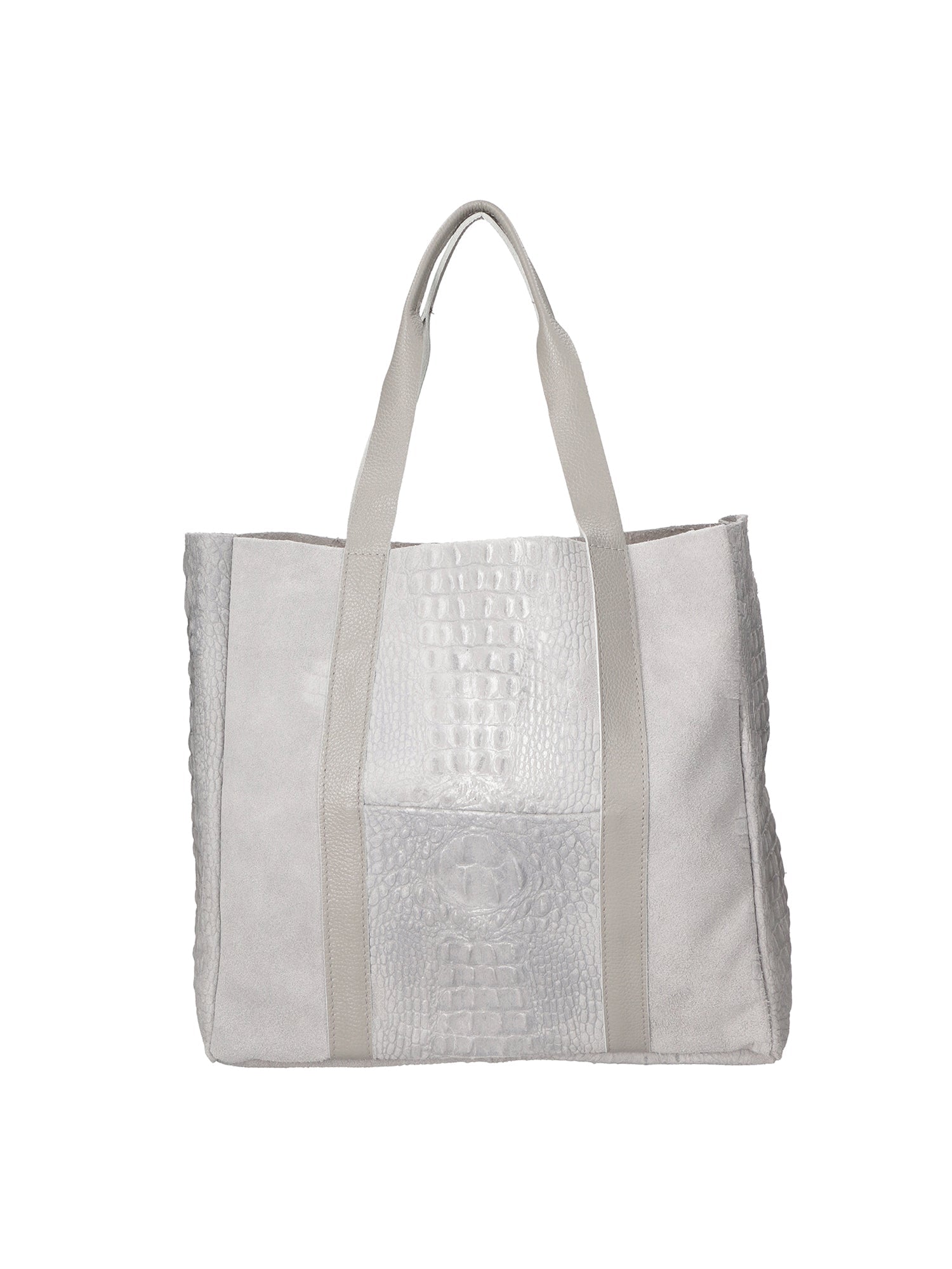 Edith Borsa Shopper da donna Vera pelle 80043-018 GRIGIO MEDIO Chiara Ferretti