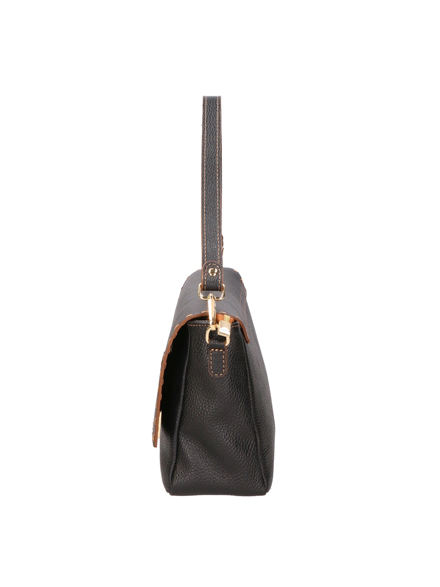 Walda Borsa a spalla da donna Vera pelle 06868-D28 NERO Chiara Ferretti
