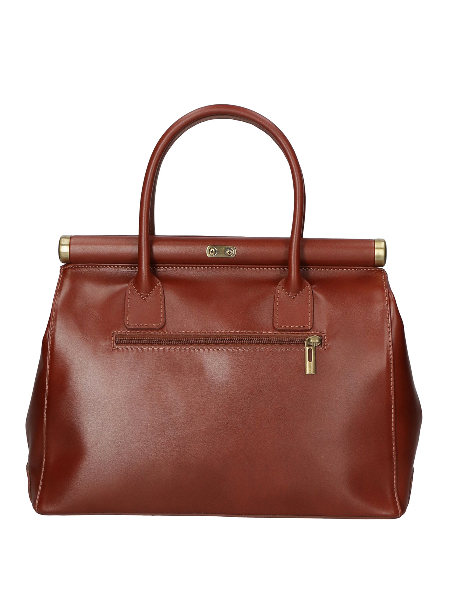Federica Borsa a mano da donna Vera pelle 9106-MARRONE BROWN Chiara Ferretti