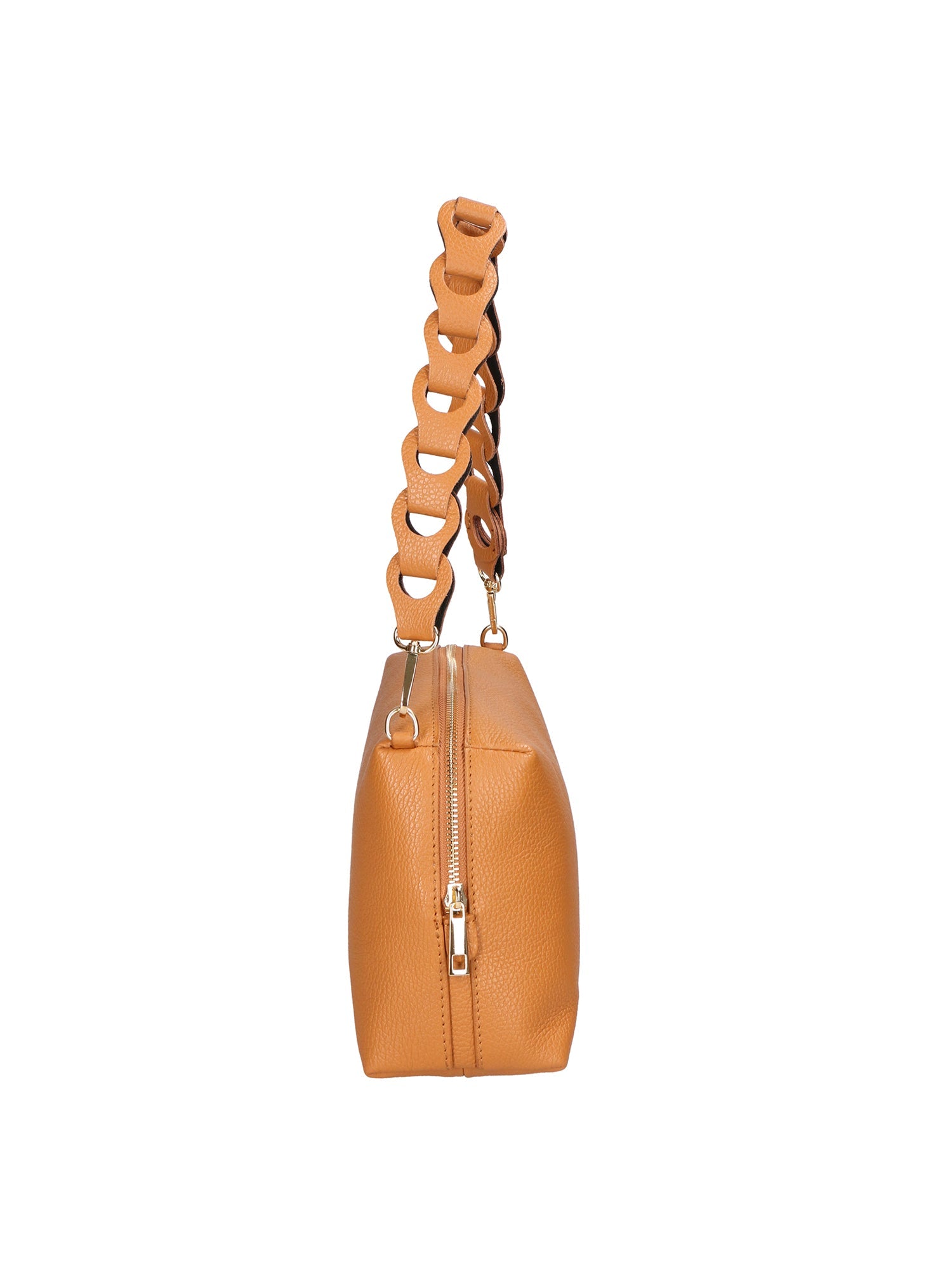 Livia Borsa a spalla da donna Vera pelle 06443-CUOIO COGNAC Chiara Ferretti