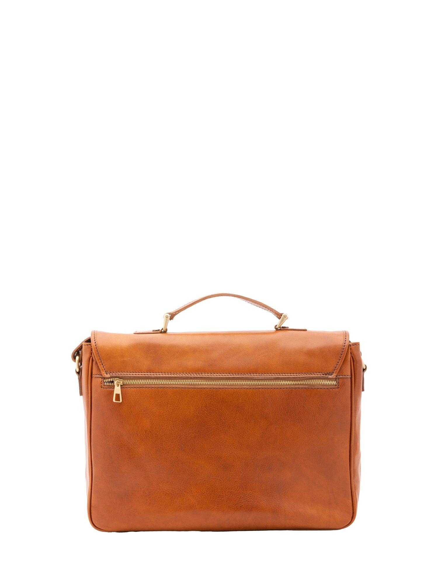 Borsa a mano unisex in vera pelle Made in Italy 4576-MIELE Alessia Firenze