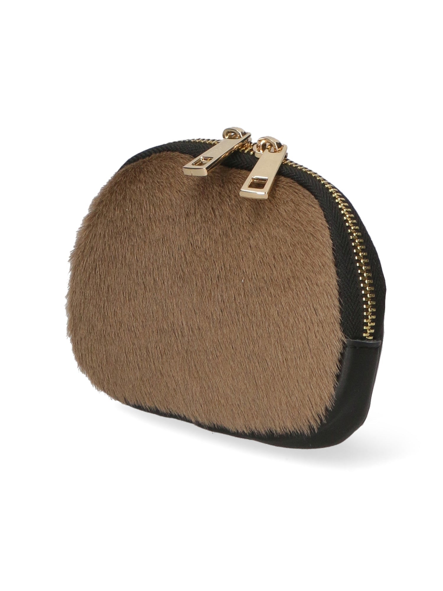 Rachele Pochette donna vera pelle Zip 02535-TAUPE Chiara Ferretti