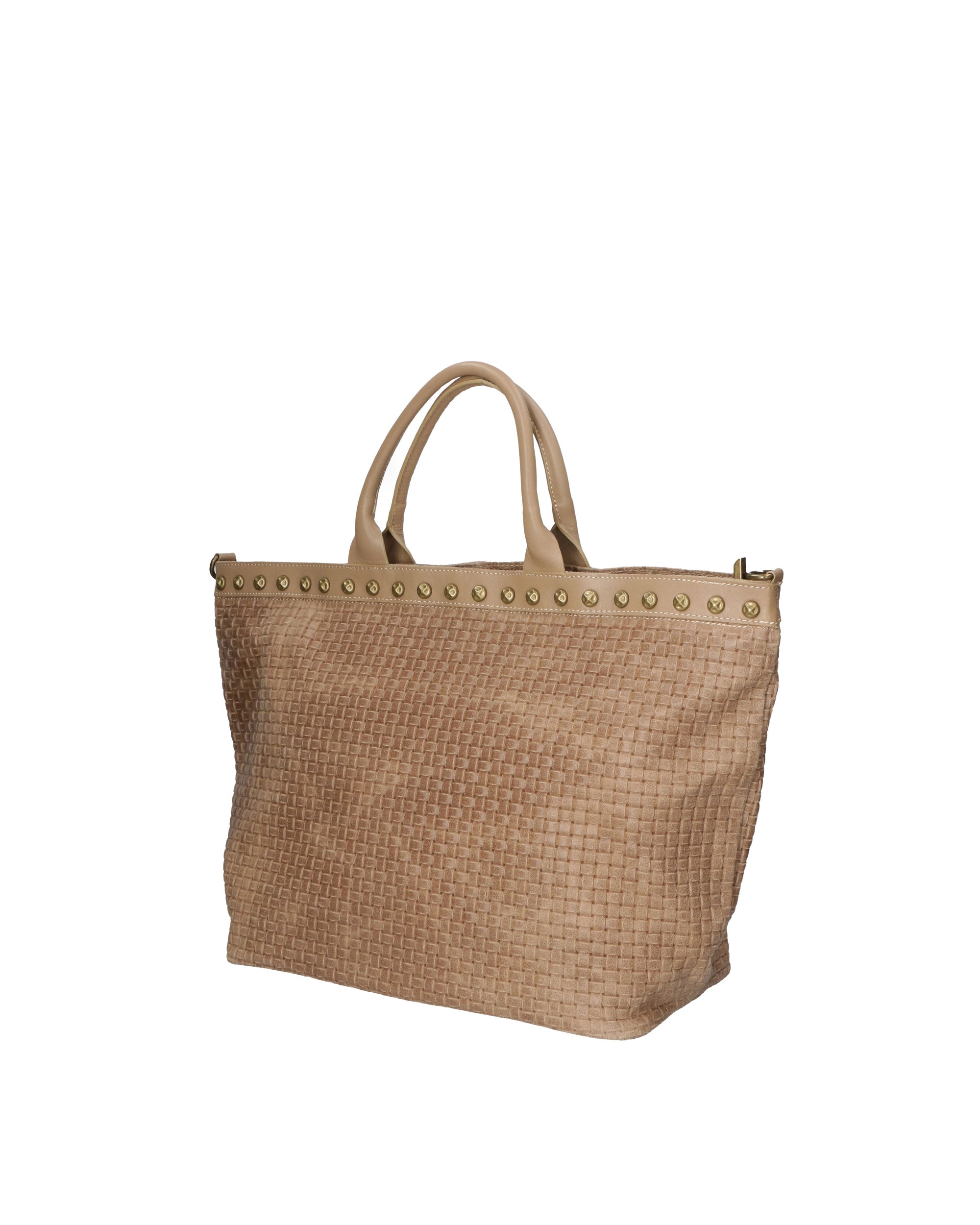 Elowen Plus Borsa Shopper da donna Vera Pelle 80063-TAUPE Chiara Ferretti
