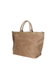 Elowen Plus Borsa Shopper da donna Vera Pelle 80063-TAUPE Chiara Ferretti