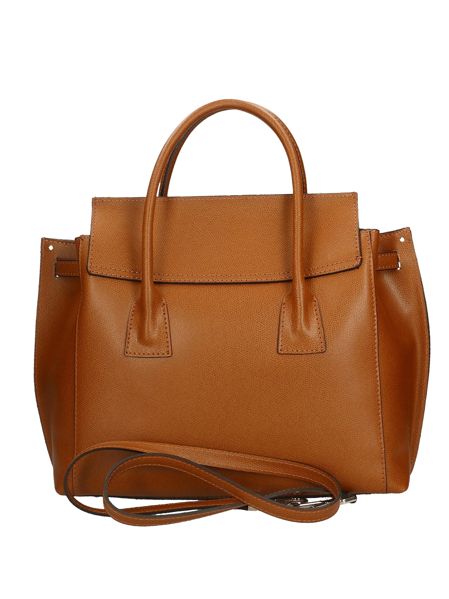 Dayana Borsa a mano da donna Vera pelle 7705-P 608 CUOIO SCURO DARK COGNAC Chiara Ferretti