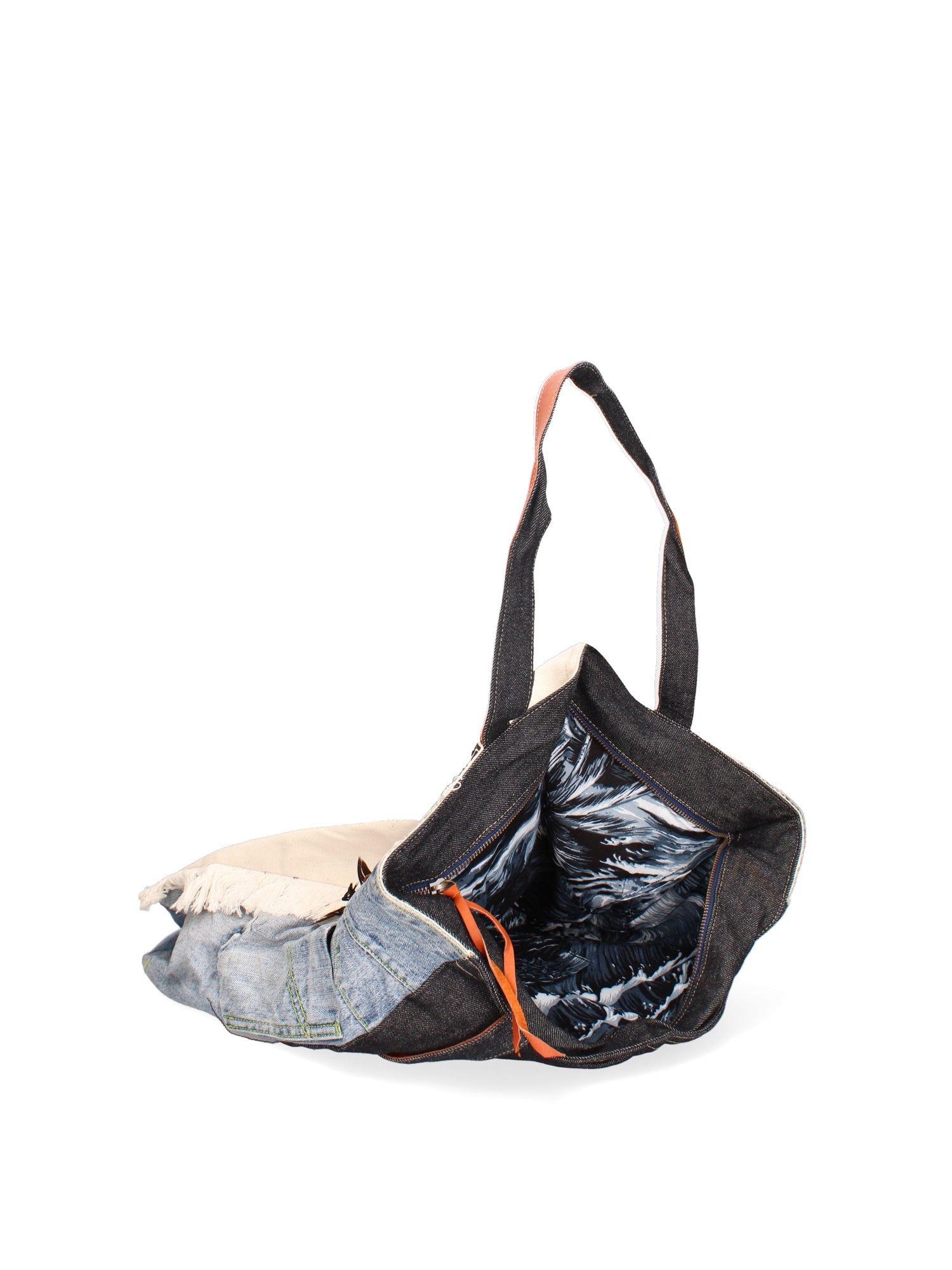 Anya Borsa a spalla da donna 100% Cotone 88109-51-BLU JEANS Chiara Ferretti