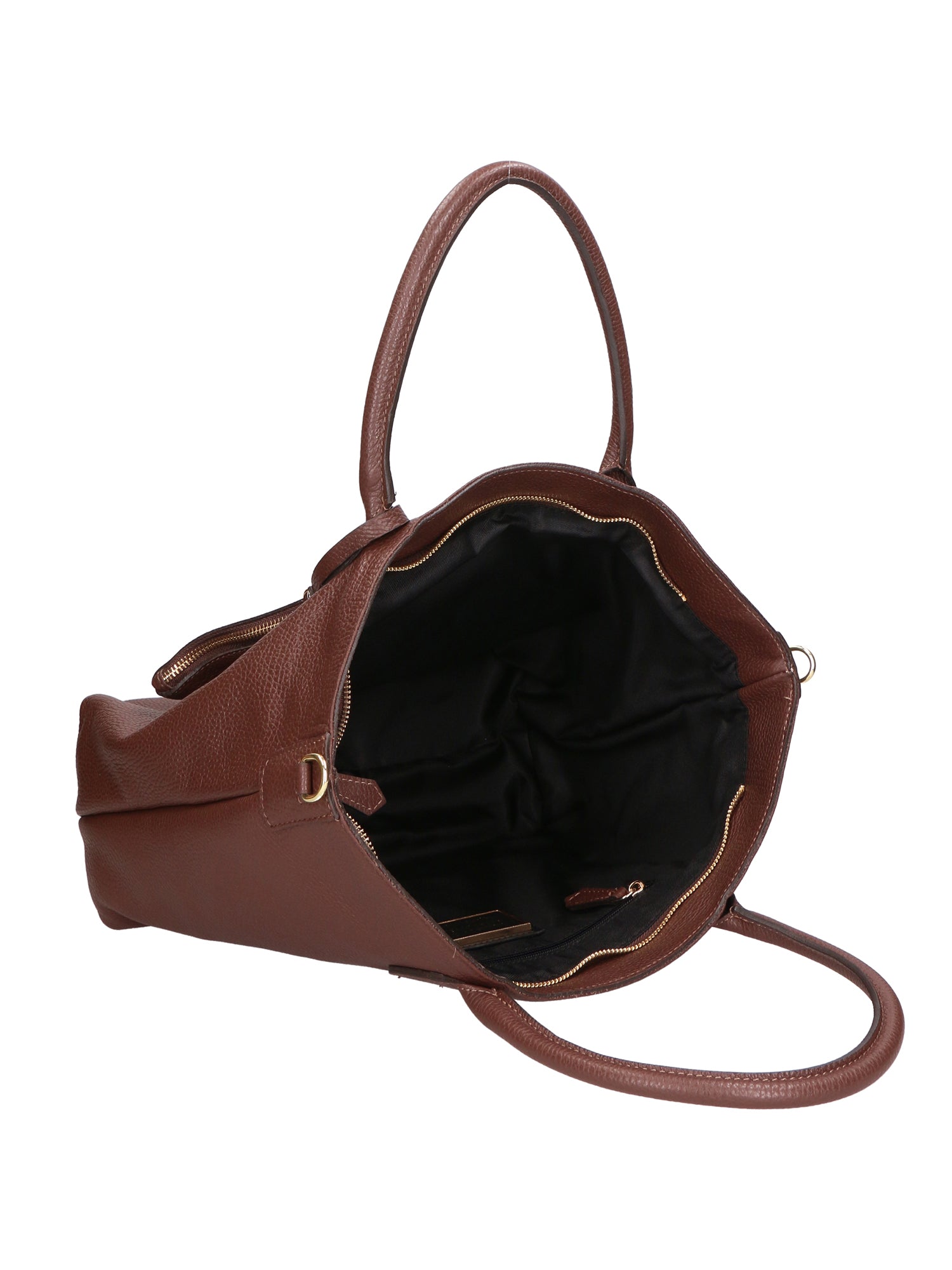Sylvie Unisex-Handtasche aus echtem Leder, hergestellt in Italien, 34 x 30 x 9 cm