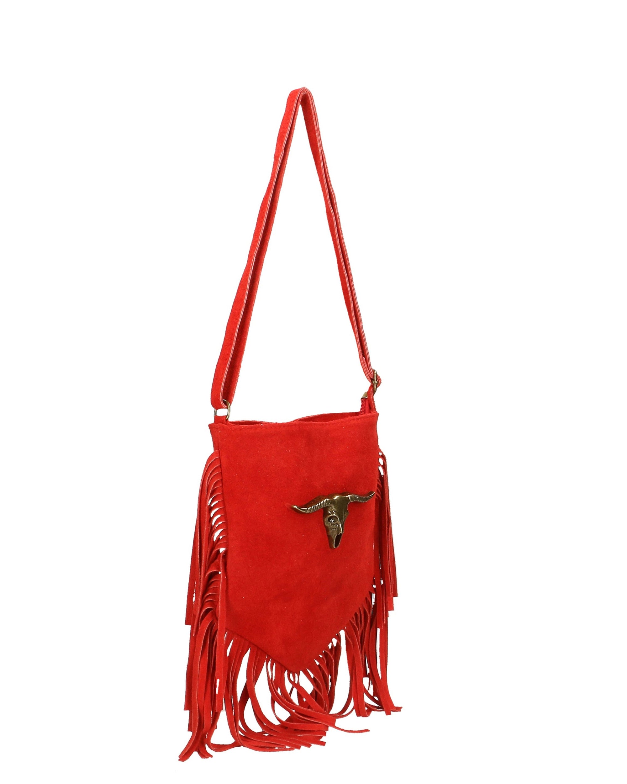 Solana Borsa a tracolla da donna Vera pelle 1518-ROSSO Chiara Ferretti