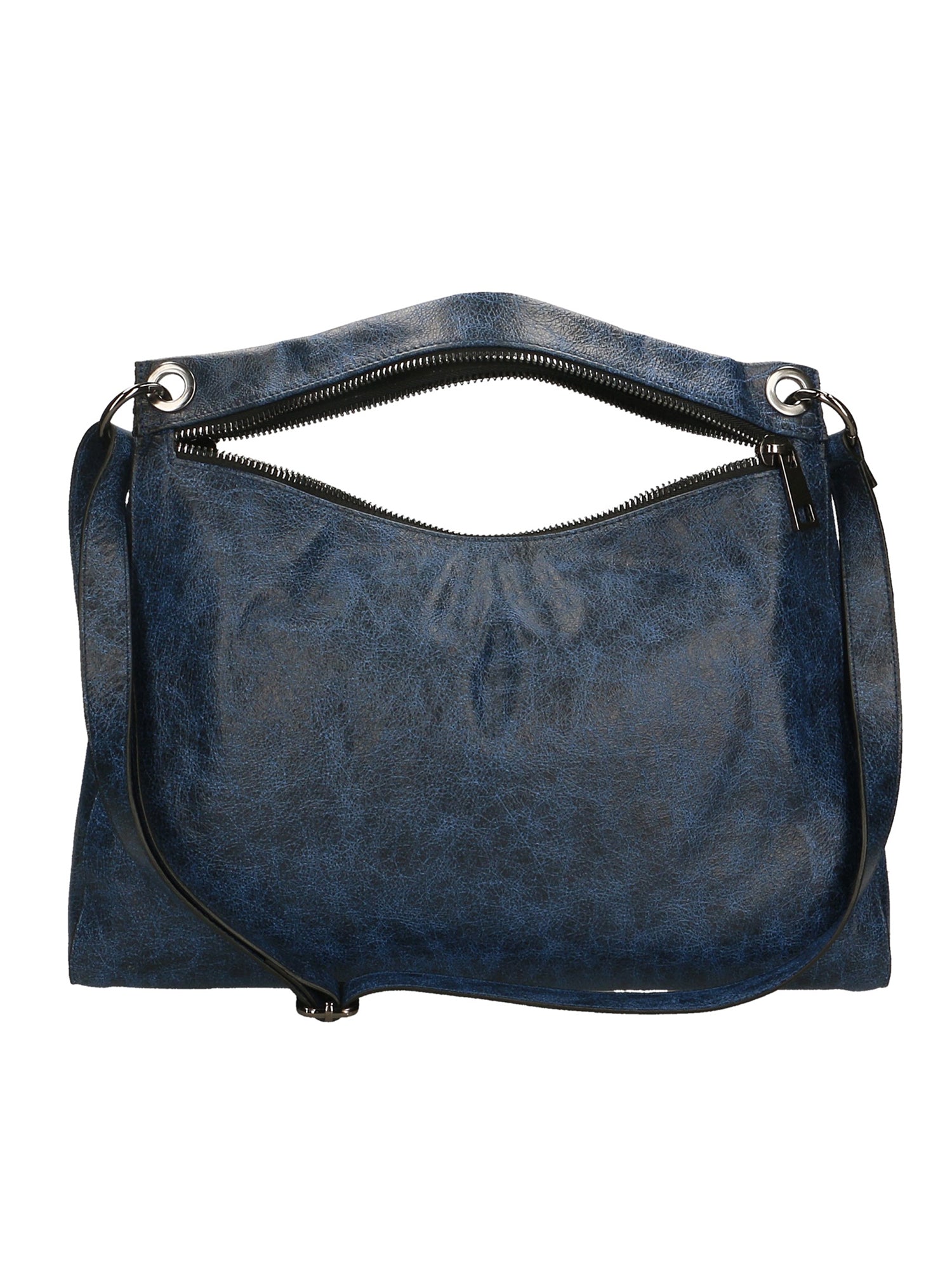 Ondina Borsa a spalla da donna Vera pelle 6569-BLU BLUE Chiara Ferretti