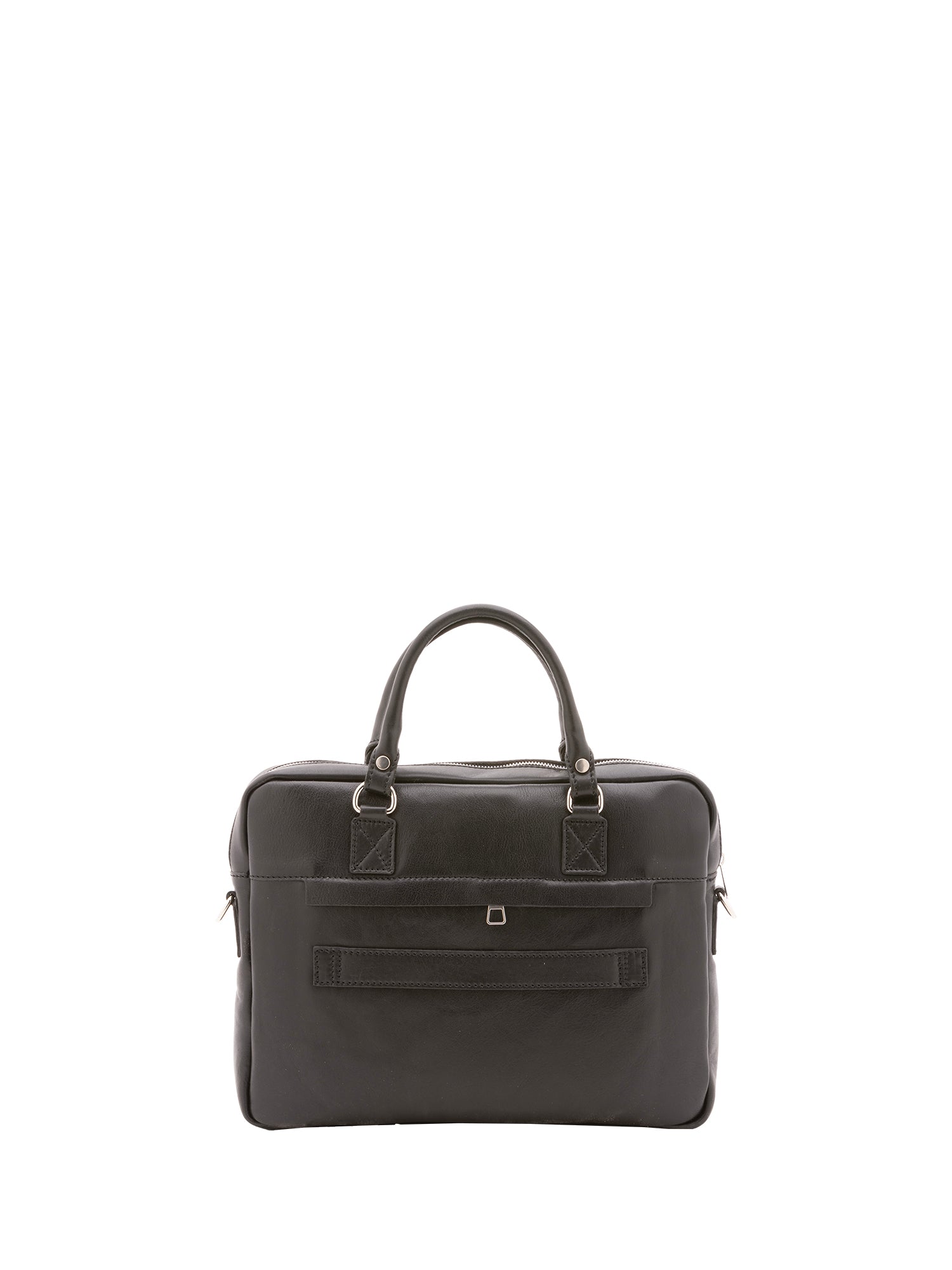 Borsa a mano unisex in vera pelle Made in Italy 4318-NERO Alessia Firenze