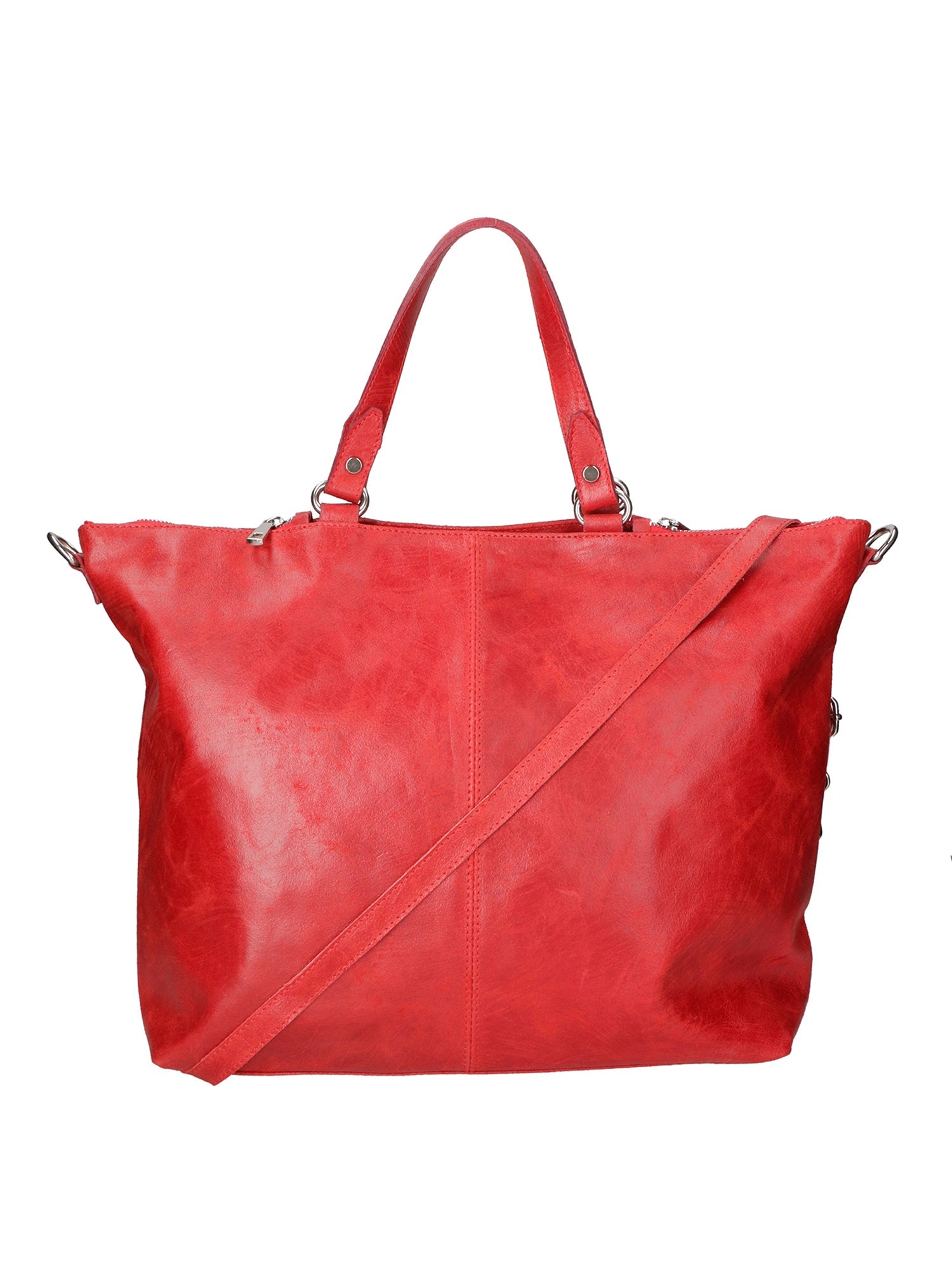 Elisamaria Borsa a spalla da donna Vera pelle 80055-ROSSO Chiara Ferretti