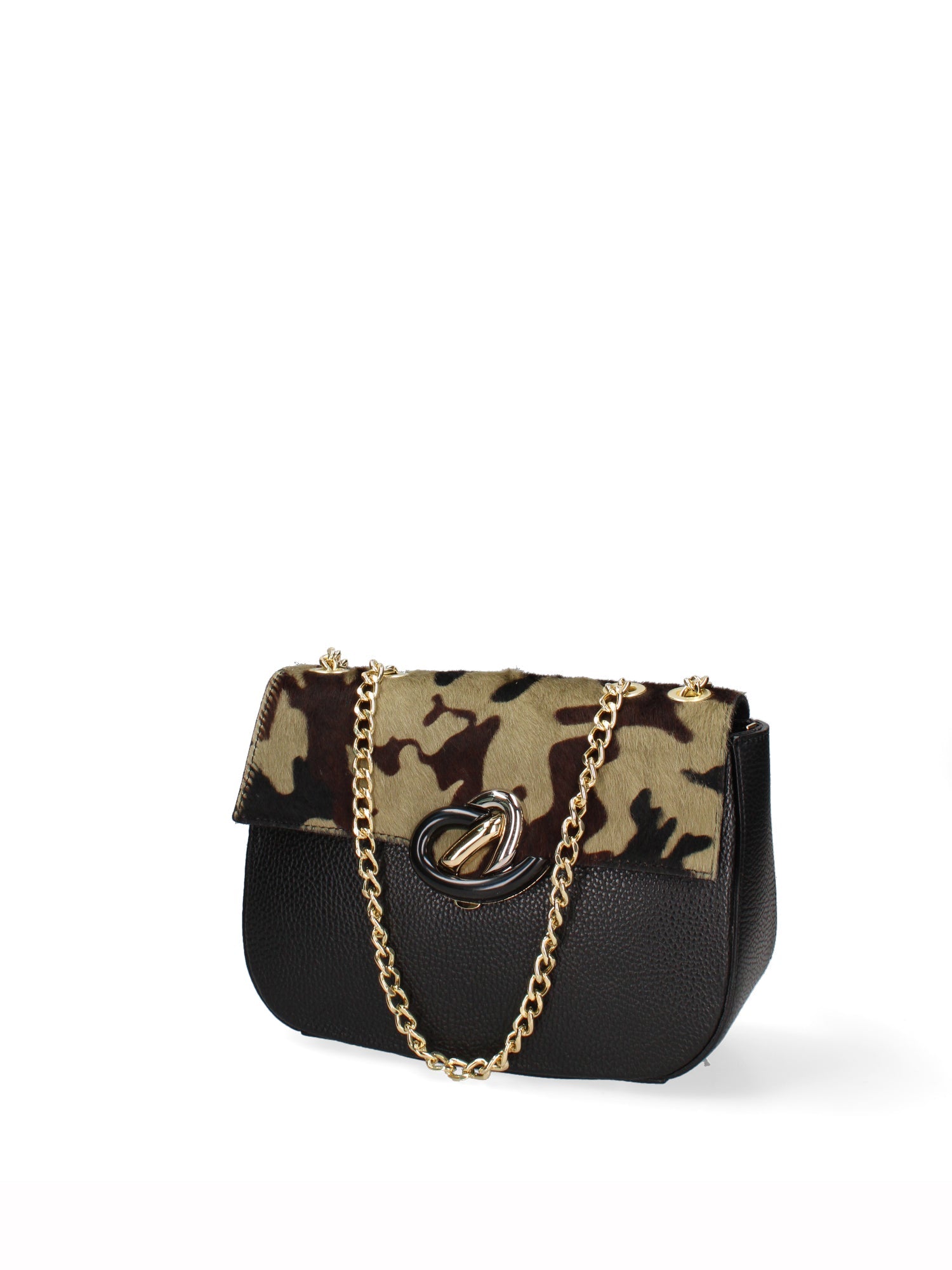 Cortona Borsa a spalla donna Vera pelle 560094-VERDE MILITARE Chiara Ferretti