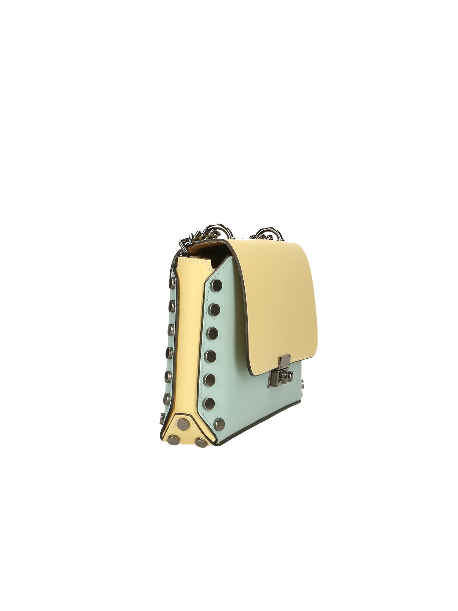 Vera pelle 8641-MARINA+GIALLO Borsa a tracolla da donna Evanthe Pro Chiara Ferretti
