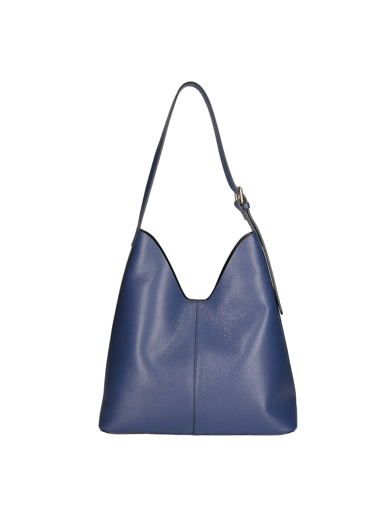 Lucetta Borsa a spalla da donna Vera pelle 04513-BLU JEANS D24 Chiara Ferretti