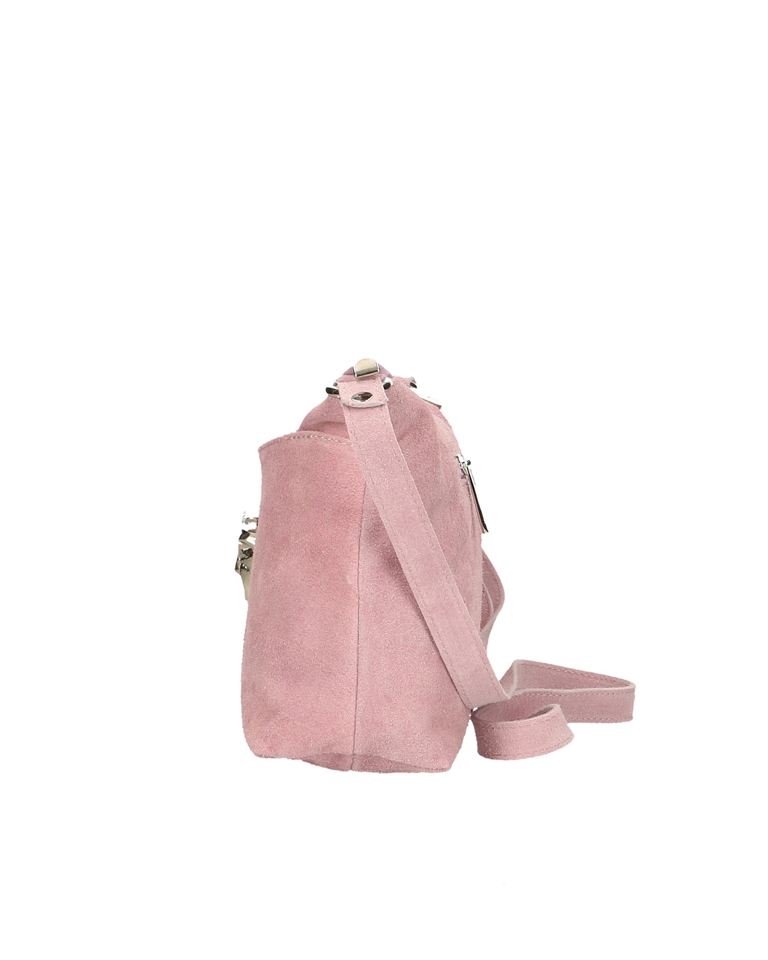 Embera Elite Borsa a tracolla donna Vera pelle scamosciata 8650-ROSA Chiara Ferretti