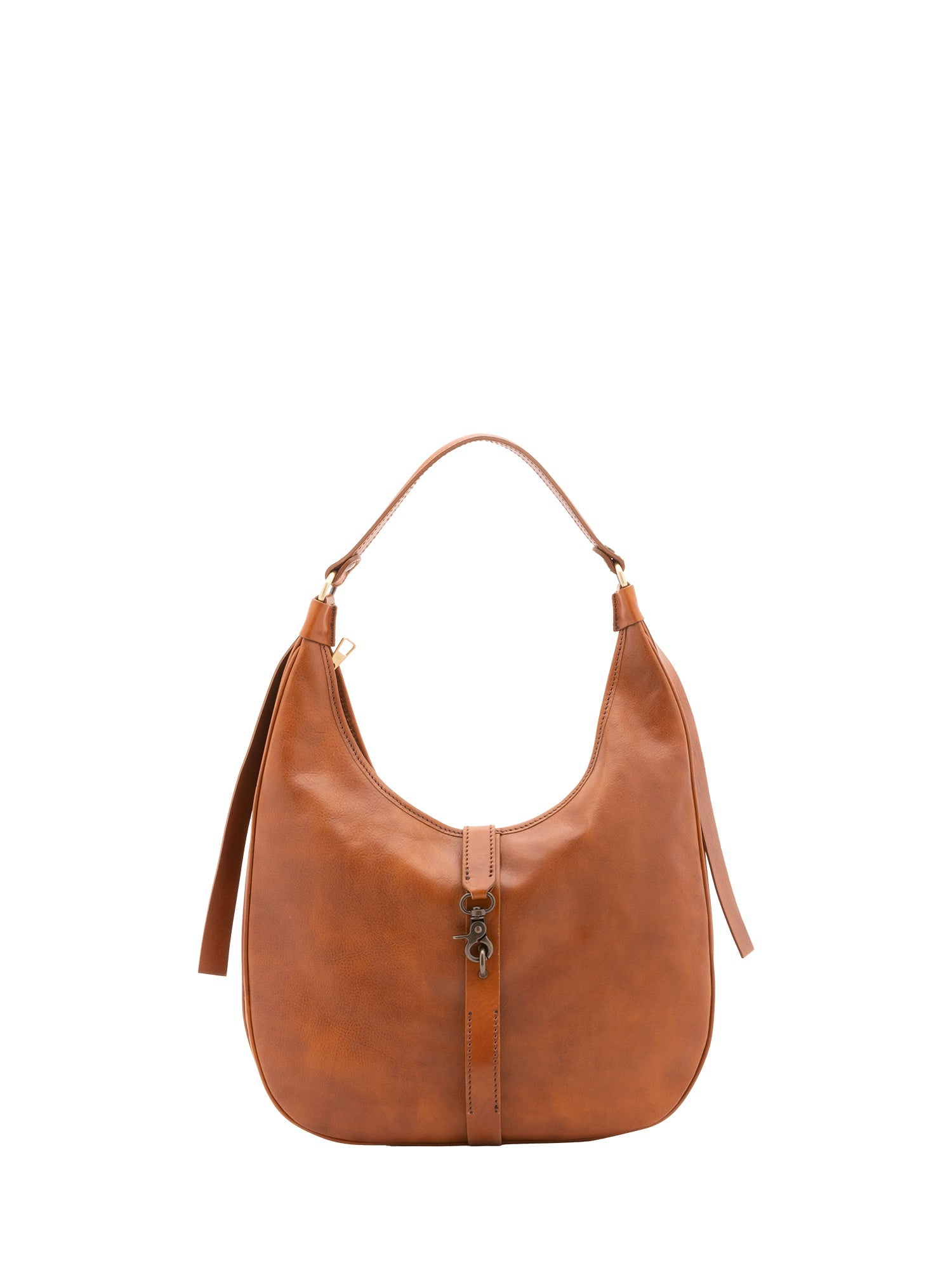 Borsa a spalla da donna 100% vera pelle 4607-MIELE Alessia Firenze