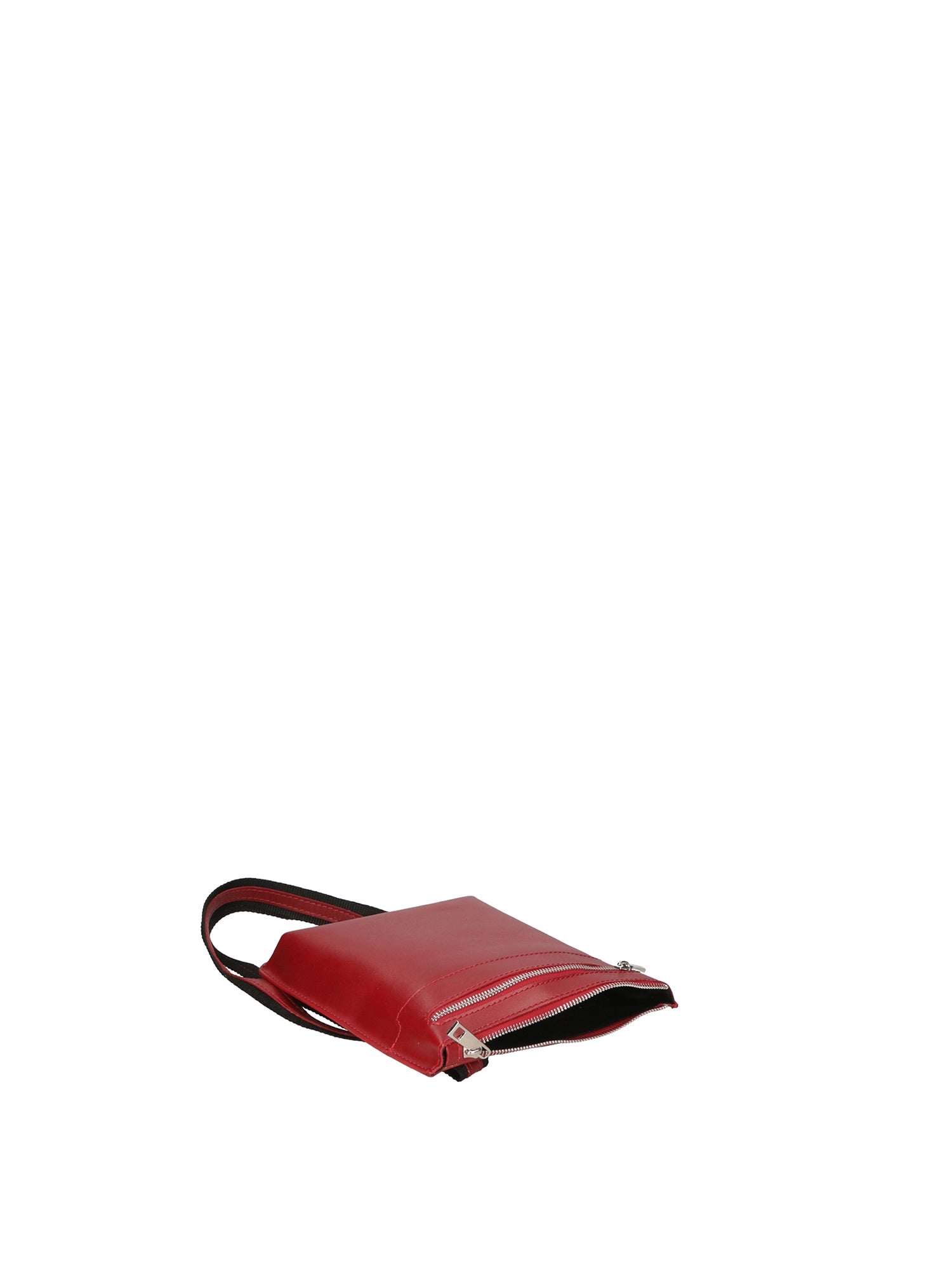 Flaviana Borsa a tracolla unisex Vera pelle 9117-ROSSO RED Chiara Ferretti