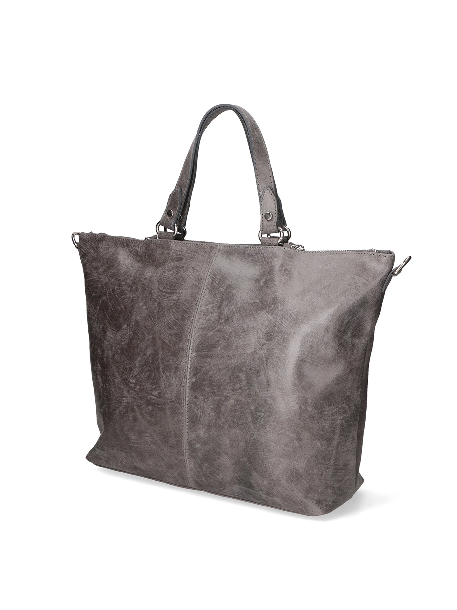 Elisamaria Borsa a spalla da donna Vera pelle 80055-GRIGIO Chiara Ferretti