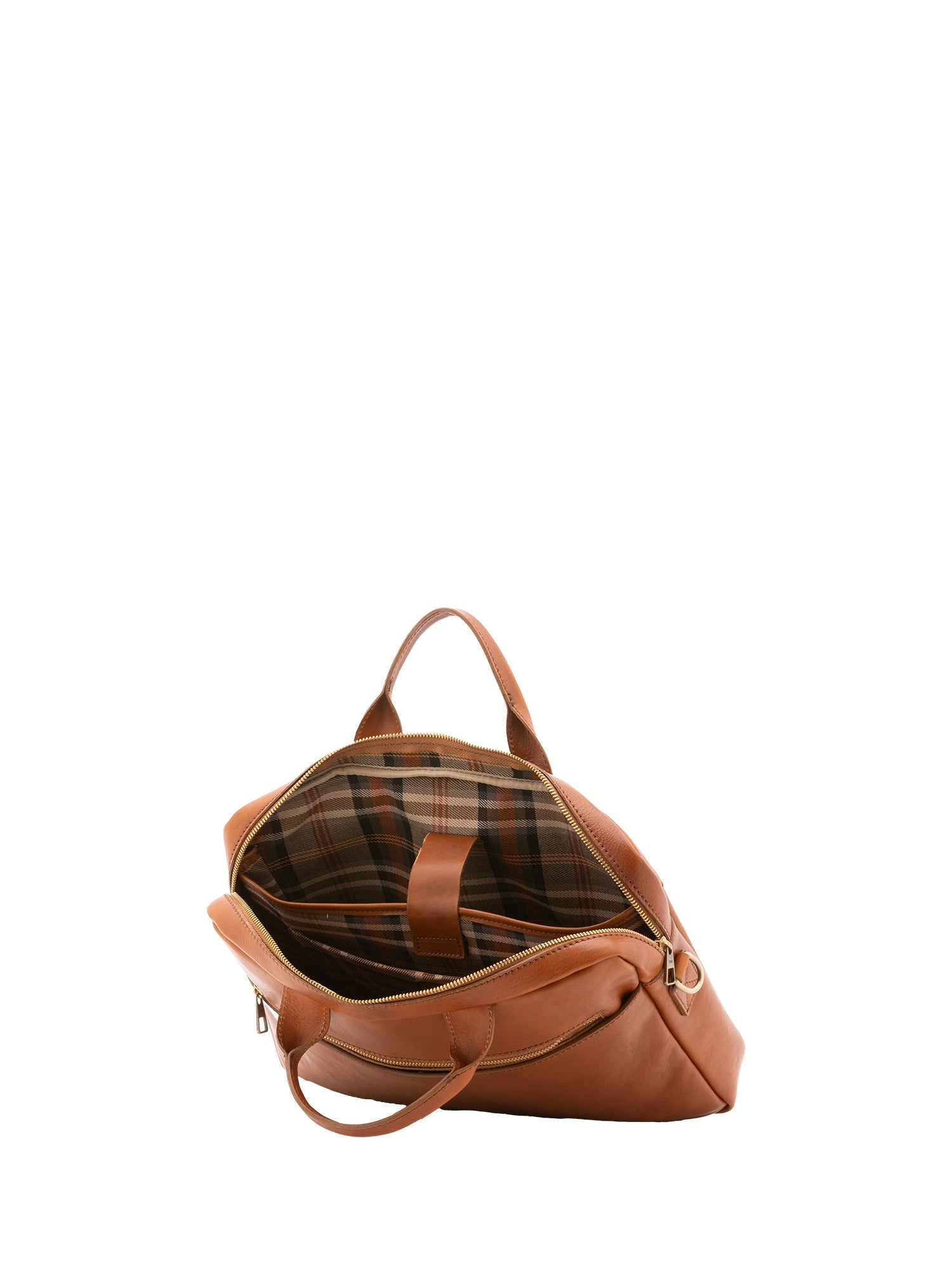 Borsa a mano unisex in vera pelle Made in Italy 4317-MIELE Alessia Firenze