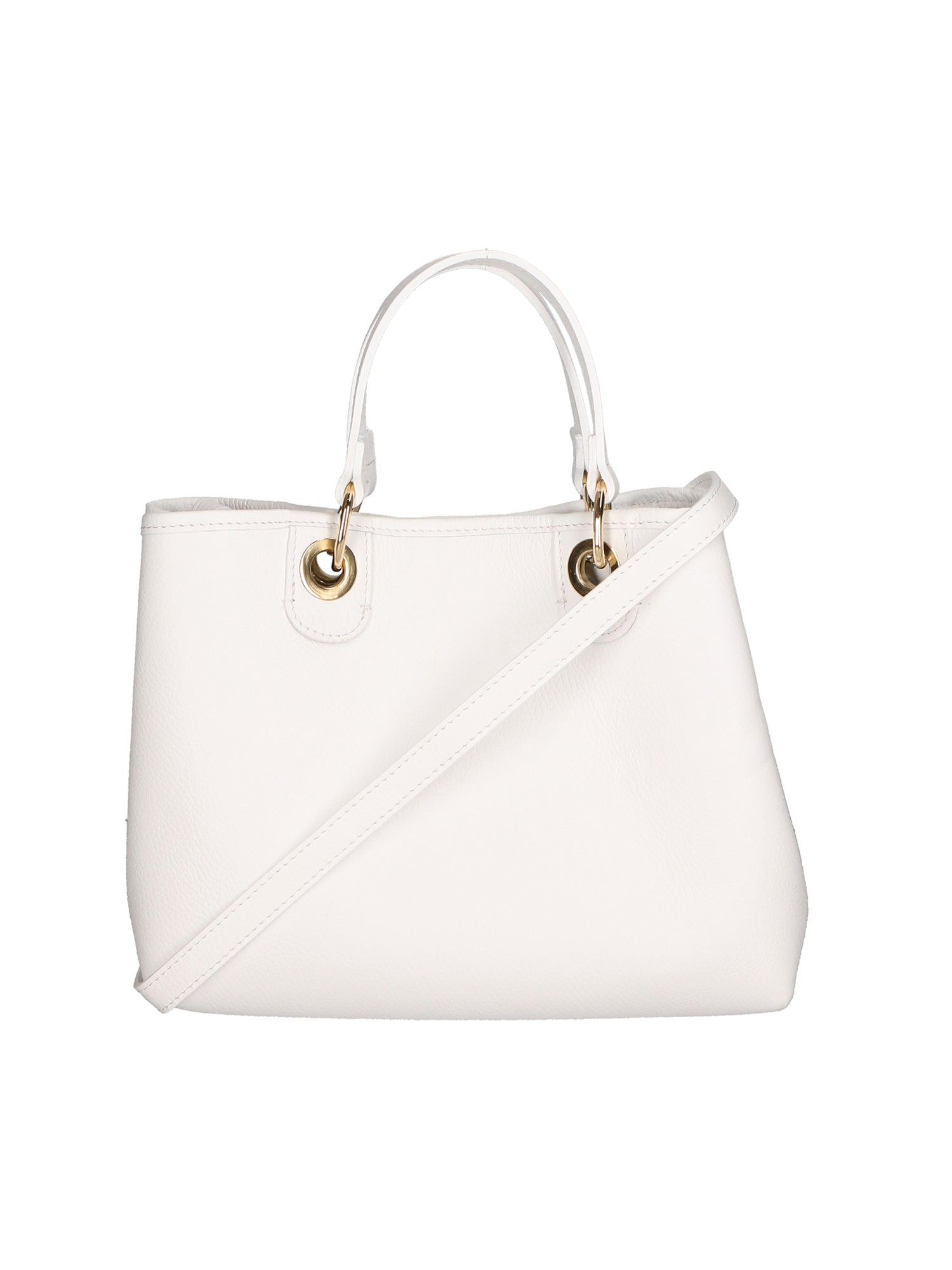Helga Borsa a mano da donna 100% pelle 06106-BIANCO WHITE Chiara Ferretti
