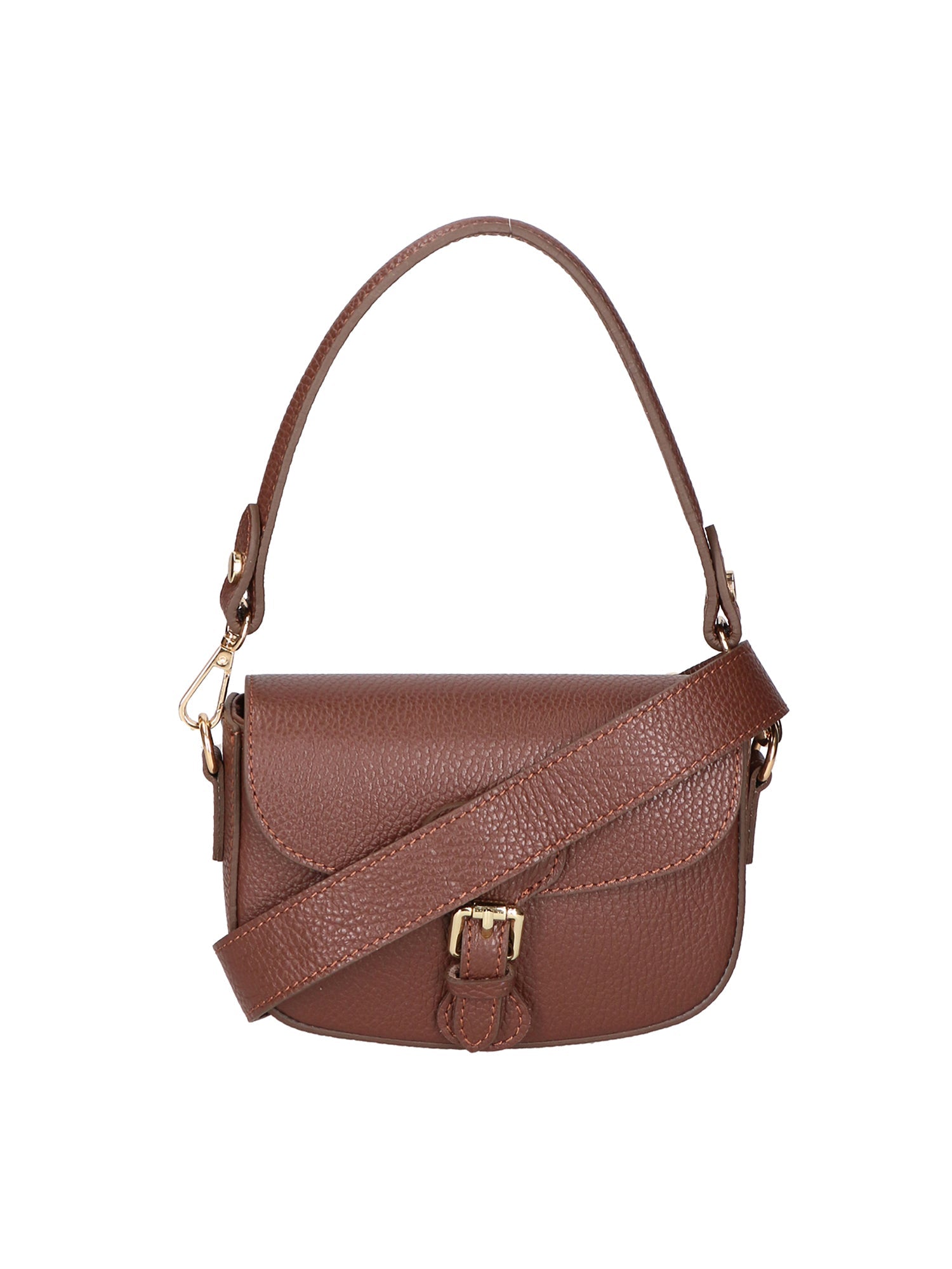 Viktoria Borsa a spalla da donna Vera pelle 06526-D223 cioccolato Chiara Ferretti