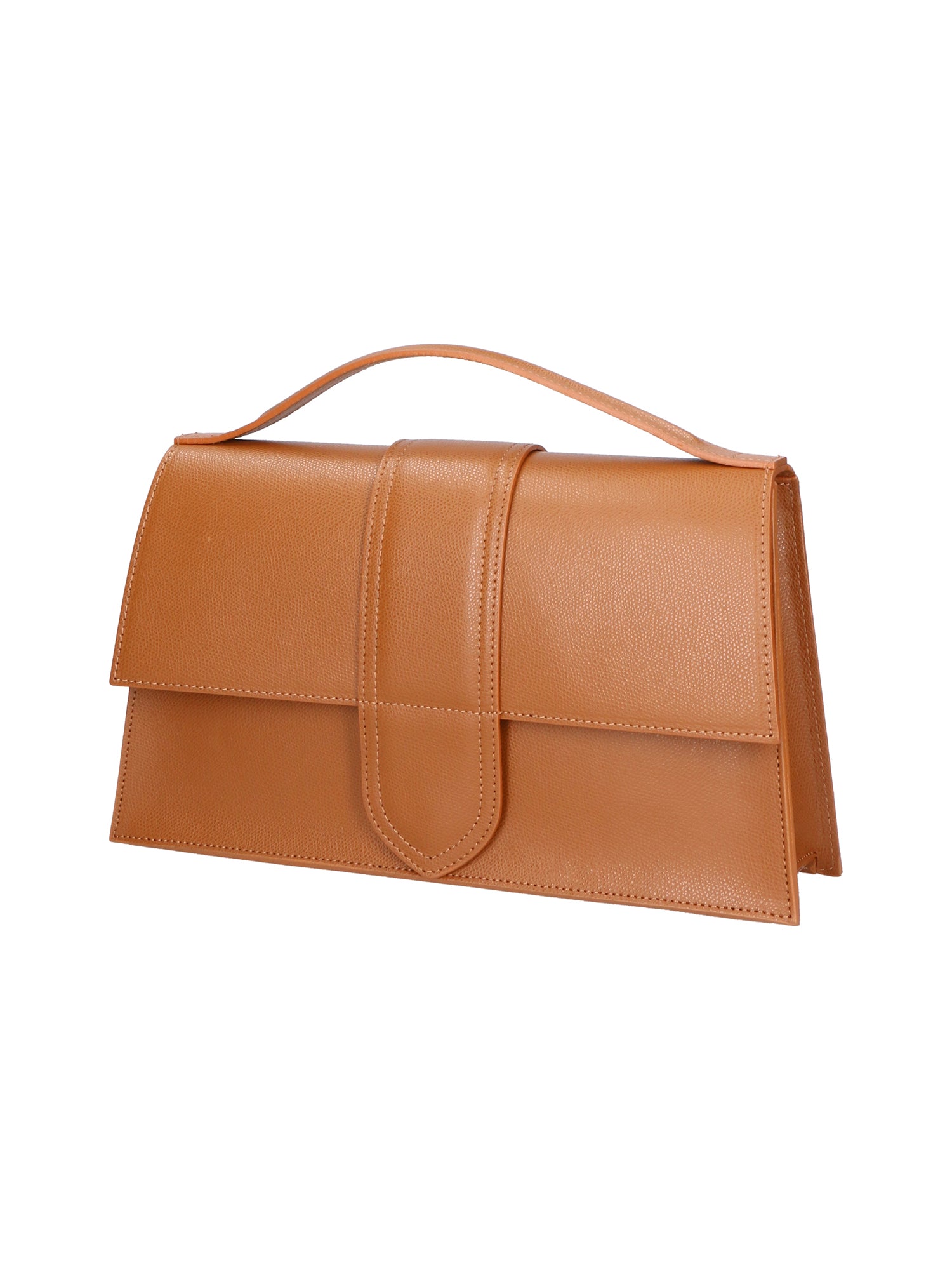 Lina Borsa a mano da donna Vera pelle 06517-COGNAC Chiara Ferretti