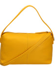 Damenhandtasche aus echtem Leder, hergestellt in Italien, 29 x 23 x 17 cm