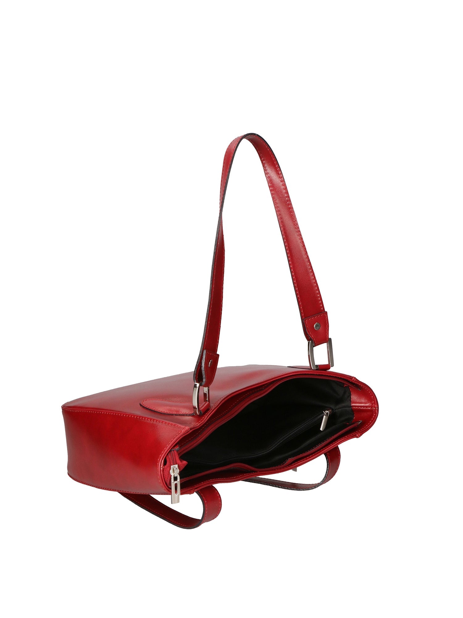 Eva Borsa a spalla da donna Vera pelle 9024-ROSSO RED Chiara Ferretti