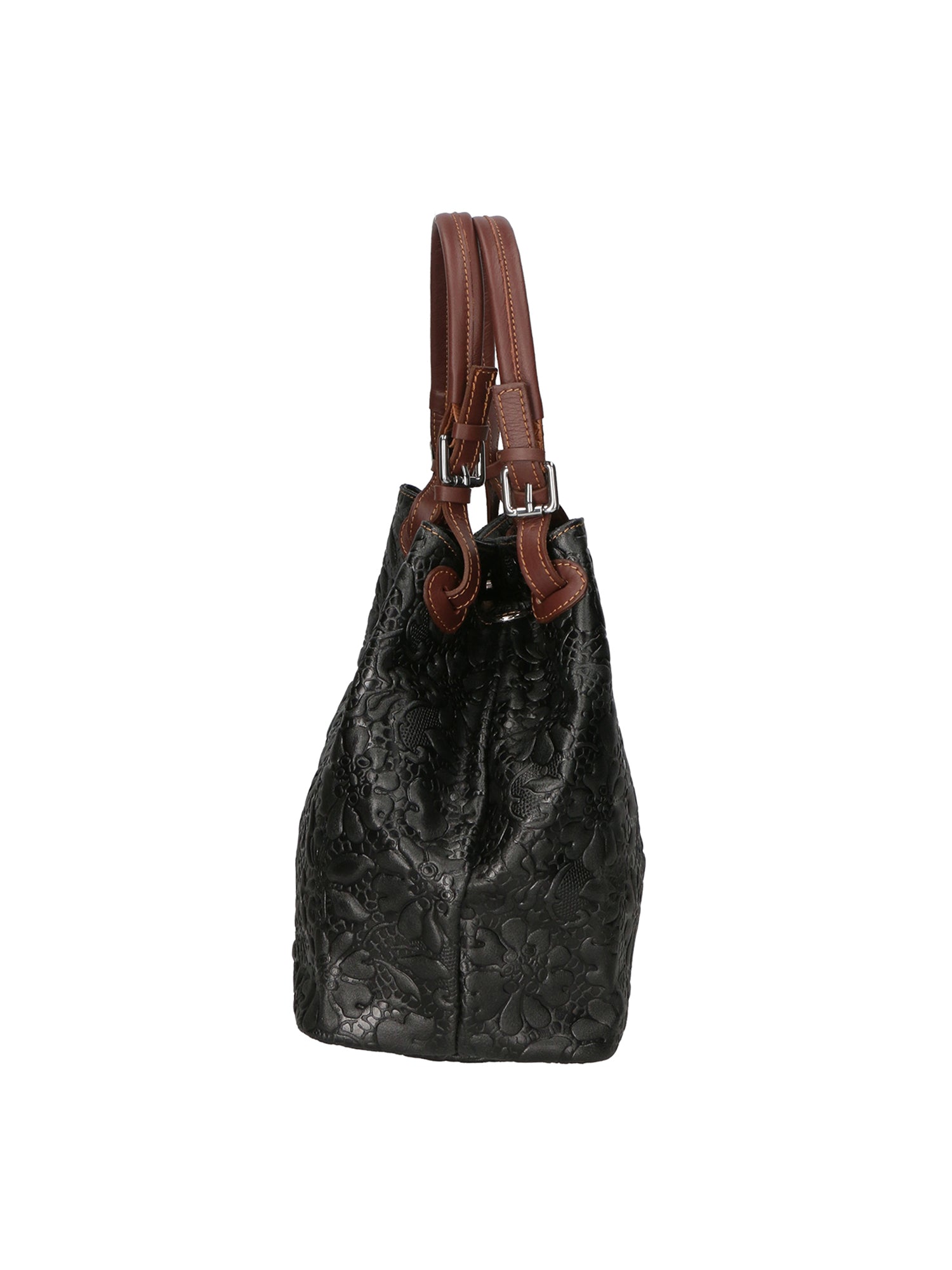 Elenia Borsa a mano da donna Vera pelle 80049-019 NERO Chiara Ferretti