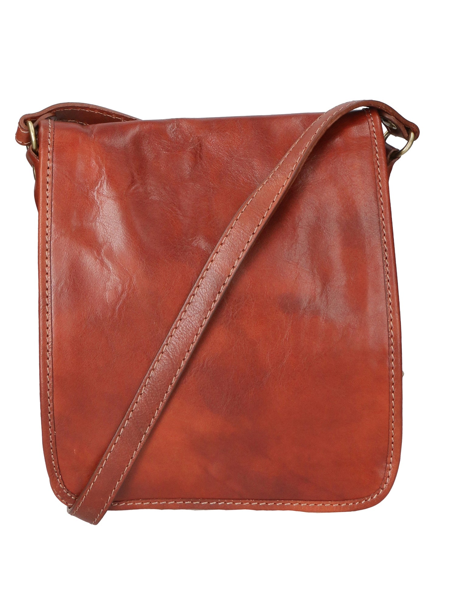 Fiamma Borsa a tracolla da donna Vera pelle 9109-MARRONE BROWN Chiara Ferretti