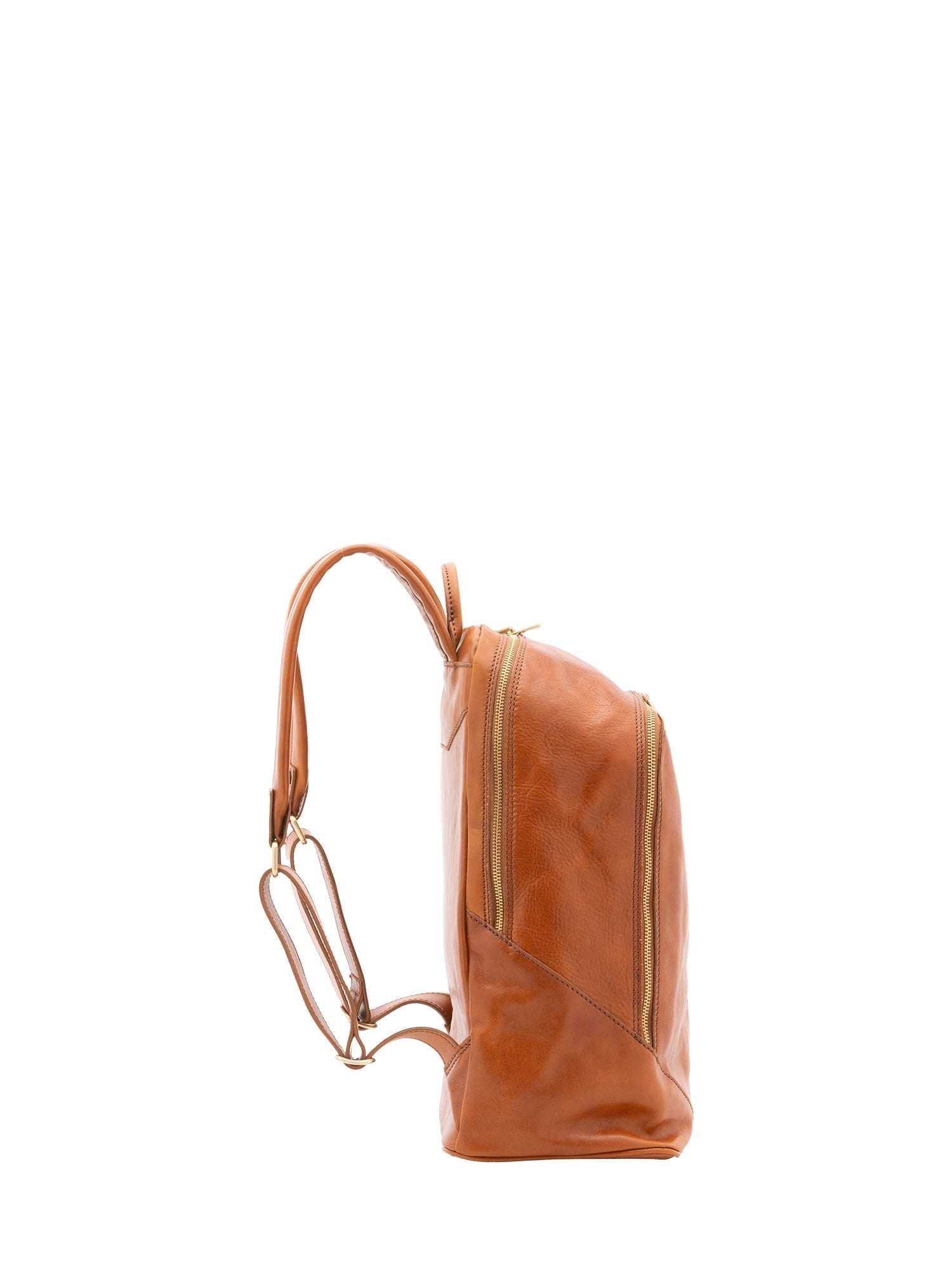 Zaino unisex in vera pelle 100% cotone 4428-MIELE Alessia Firenze