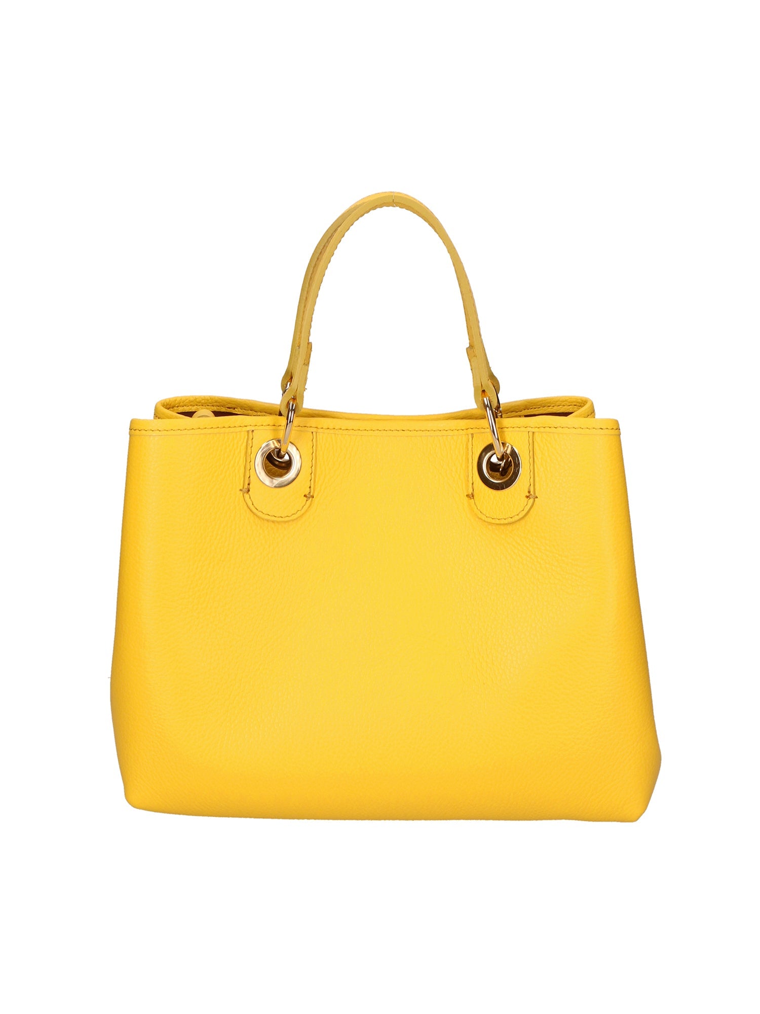 Helga Borsa a mano da donna 100% pelle 06106-D64 GIALLO YELLOW Chiara Ferretti