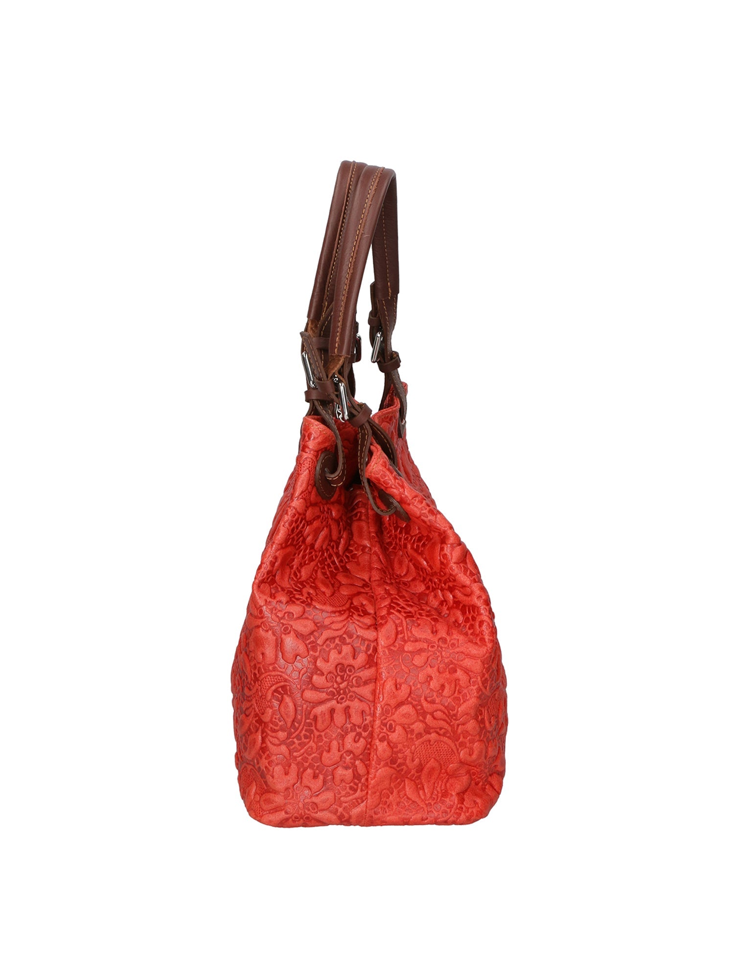 Elenia Borsa a mano da donna Vera pelle 80049-023 ROSSO Chiara Ferretti