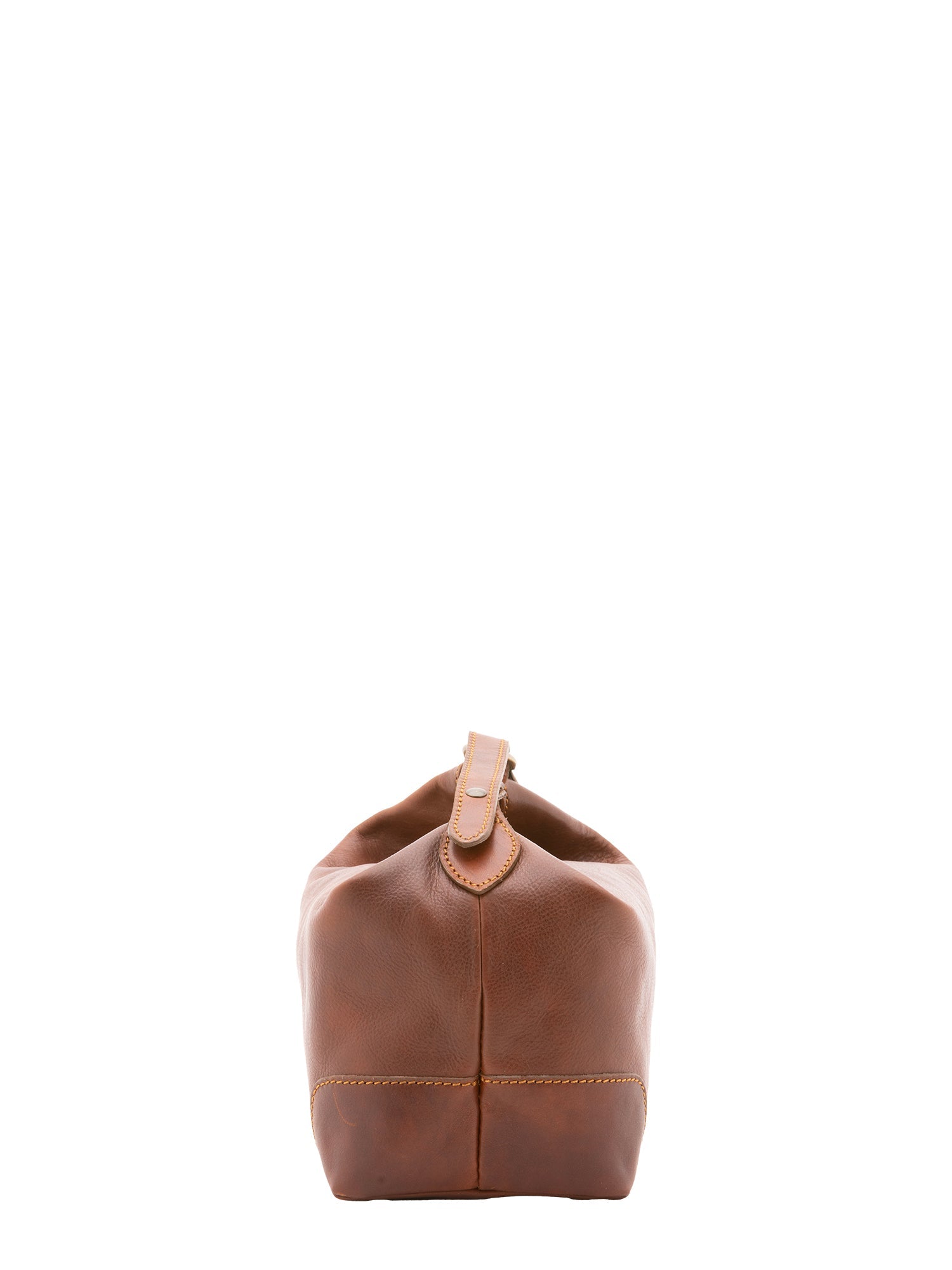Borsa a mano unisex in vera pelle Made in Italy 4556-MARRONE Alessia Firenze