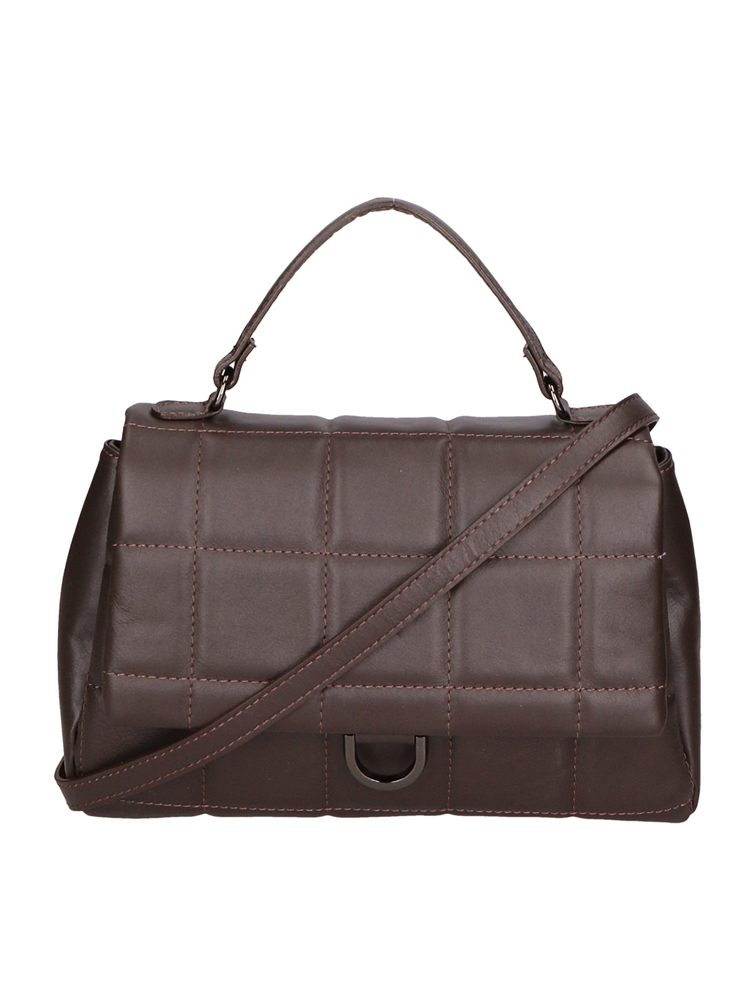 Viola Borsa a mano da donna Vera Pelle 06862-S23 TESTA DI MORO Chiara Ferretti