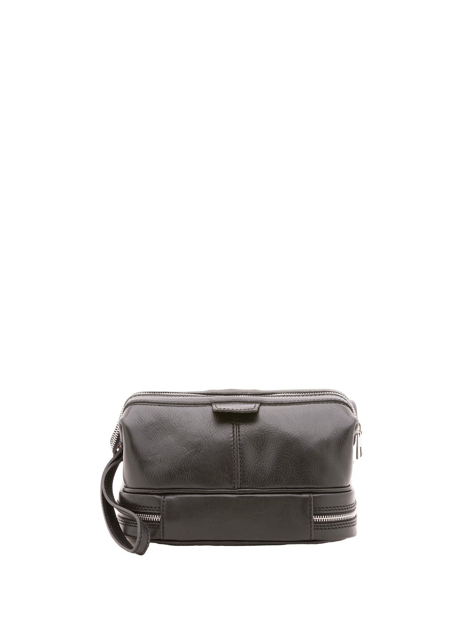 Pochette unisex in vera pelle Made in Italy 4424-NERO Alessia Firenze