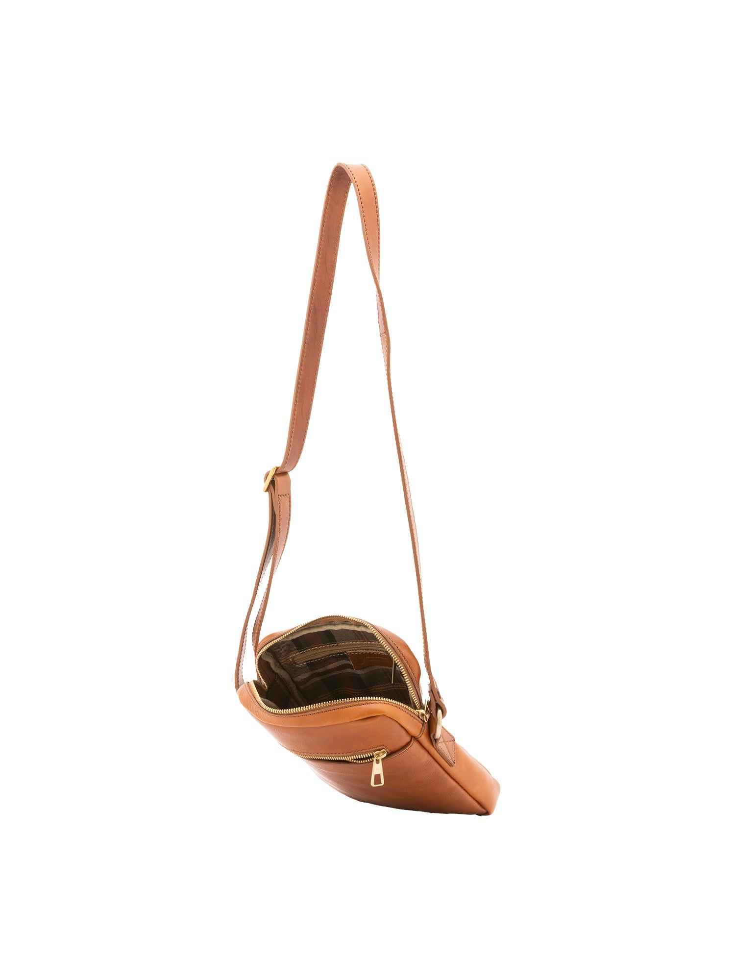 Borsa a tracolla uomo vera pelle Made in Italy 4313-MIELE Alessia Firenze