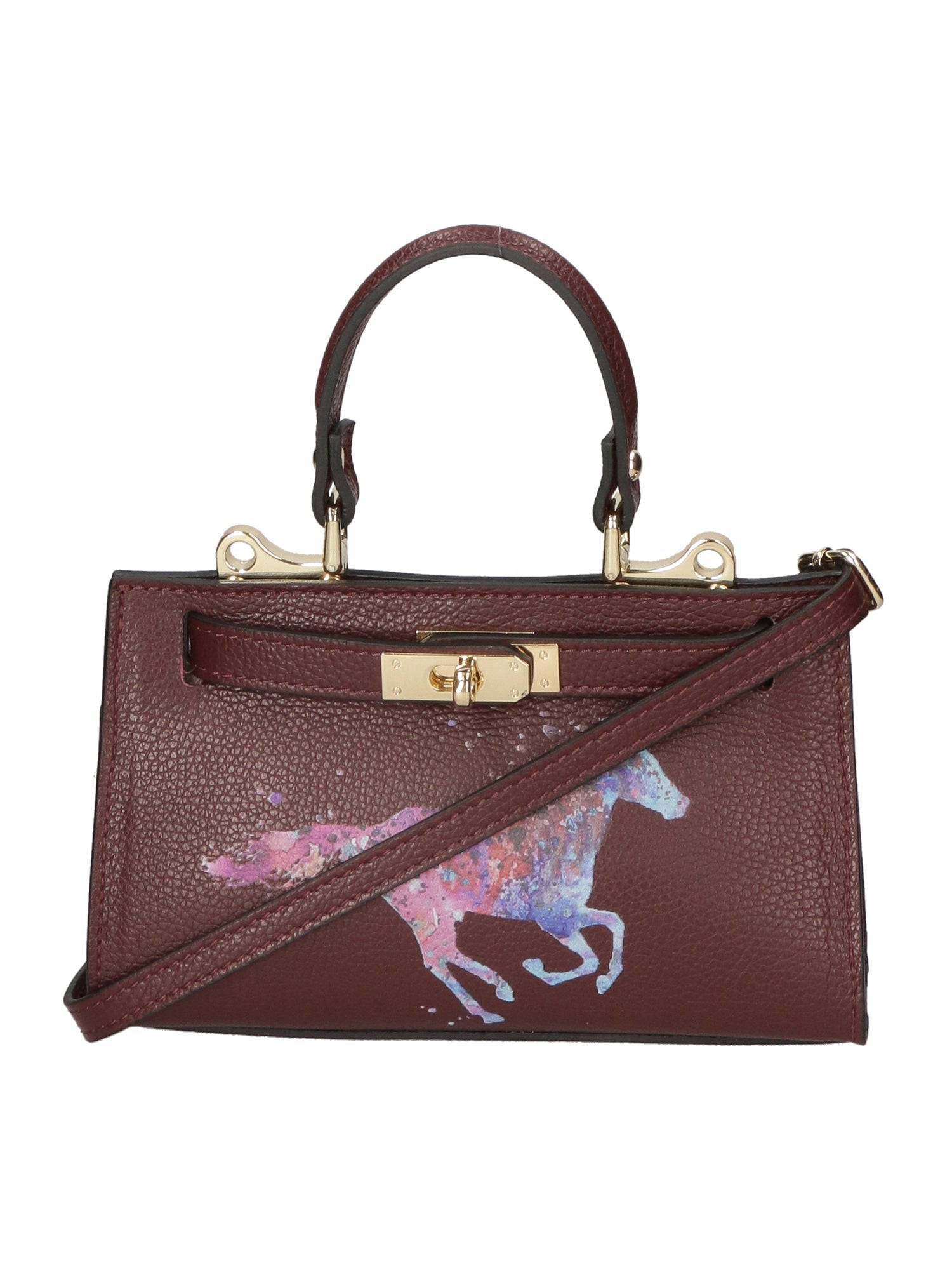Noel Borsa a mano da donna Vera pelle 04265-D54 BORDO SCURO DARK BORDEAUX Chiara Ferretti