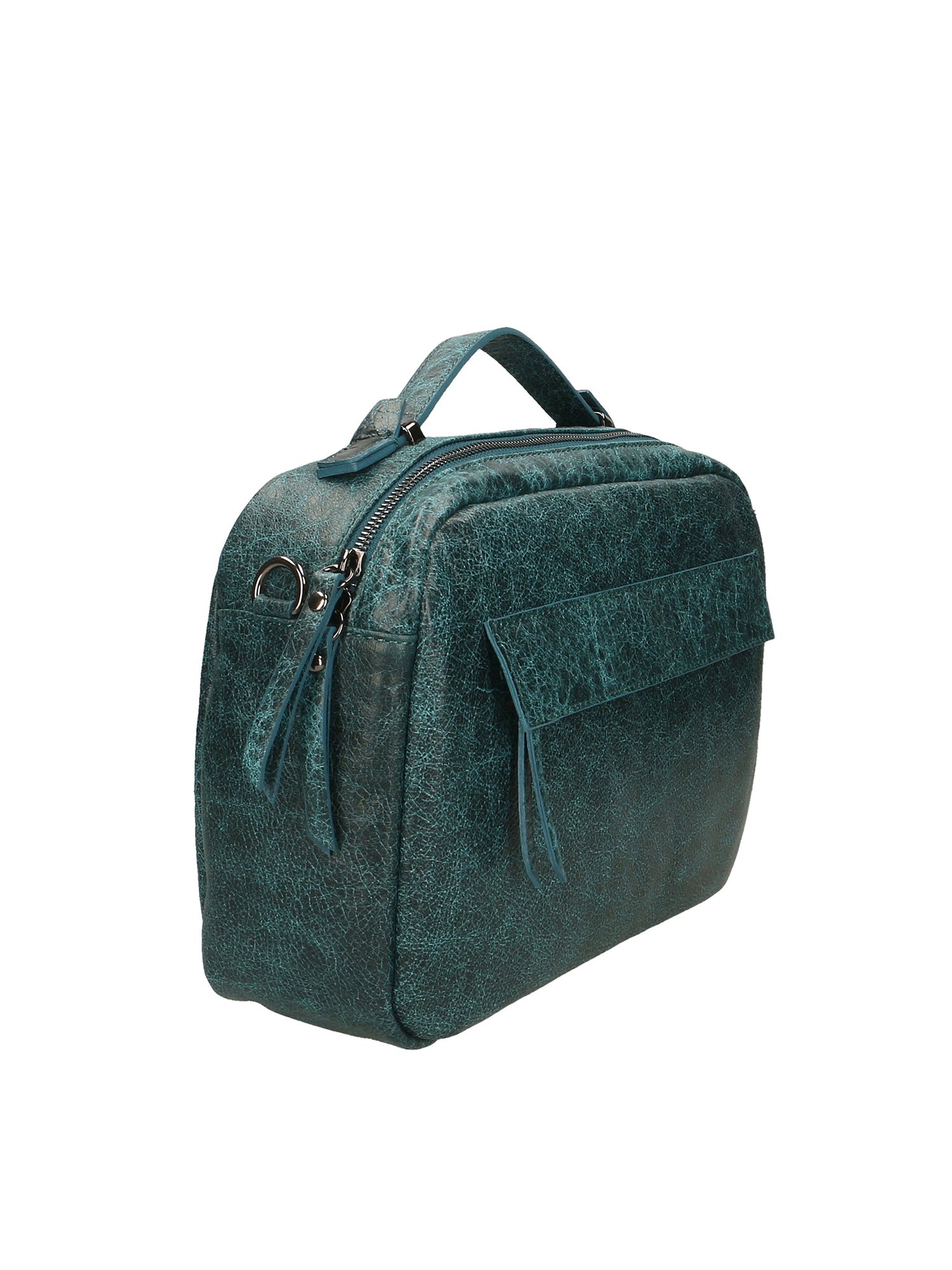 Vera Pelle 6542-PETROLIO Borsa a mano unisex Modello Avelon Chiara Ferretti