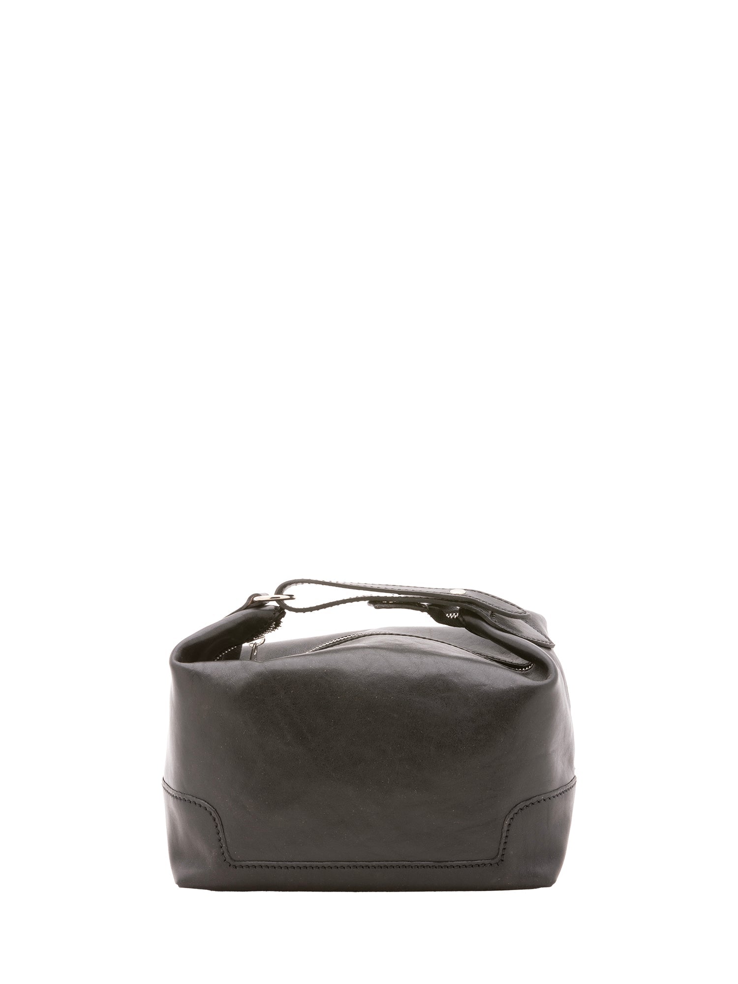 Borsa a mano unisex in vera pelle Made in Italy 4556-NERO Alessia Firenze