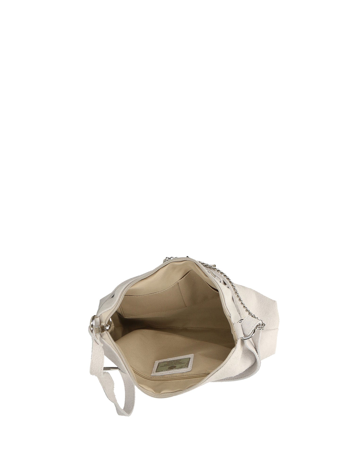 Embera Elite Borsa a tracolla donna Vera pelle scamosciata 8650-BIANCO Chiara Ferretti