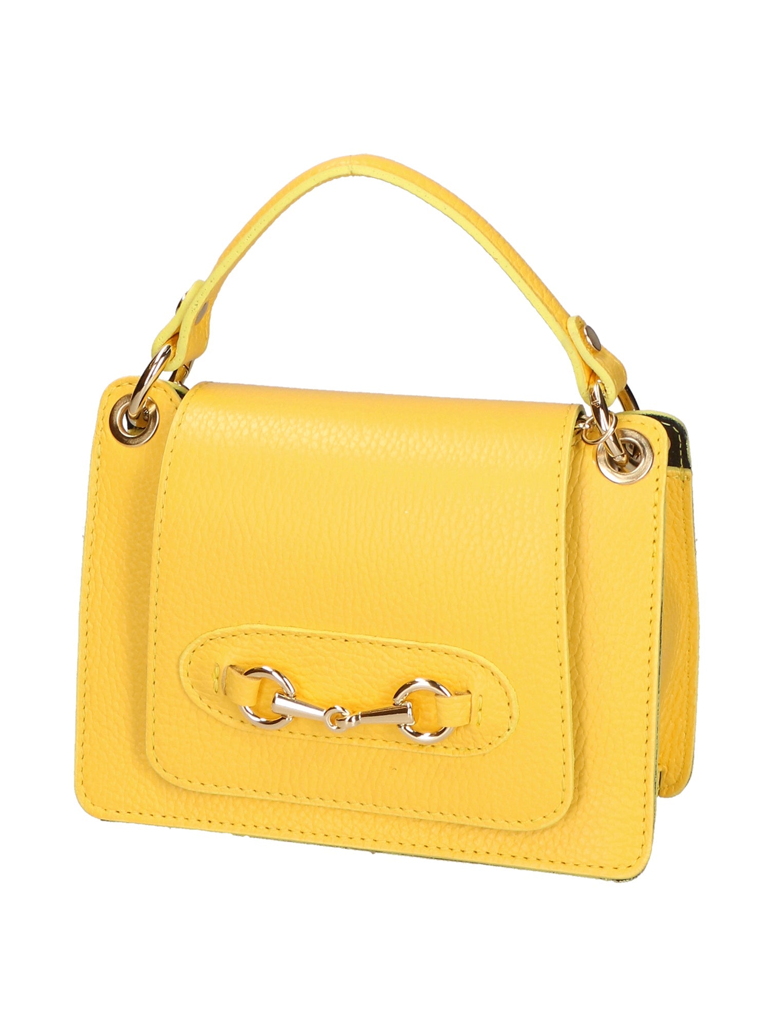 Greta Borsa a mano da donna Vera pelle 05896-C65 GIALLO Chiara Ferretti