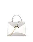 Auriga Chic Borsa a mano da donna Vera pelle 8924-BIANCO+GRIGIO Chiara Ferretti