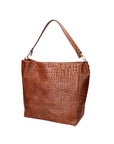 Valtera Damen-Schultertasche aus echtem Leder, hergestellt in Italien, 32 x 31 x 15 cm